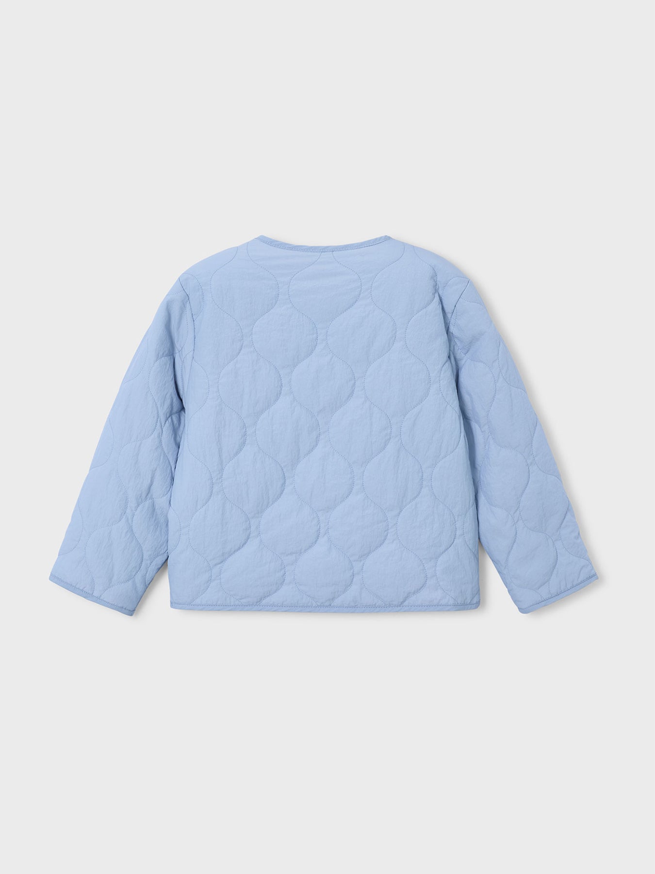 Kids' Reversible Padded Floral Jacket Sky Blue