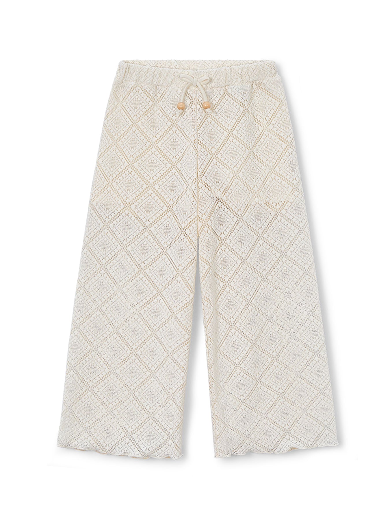 Kids’ Crochet Trousers Cream