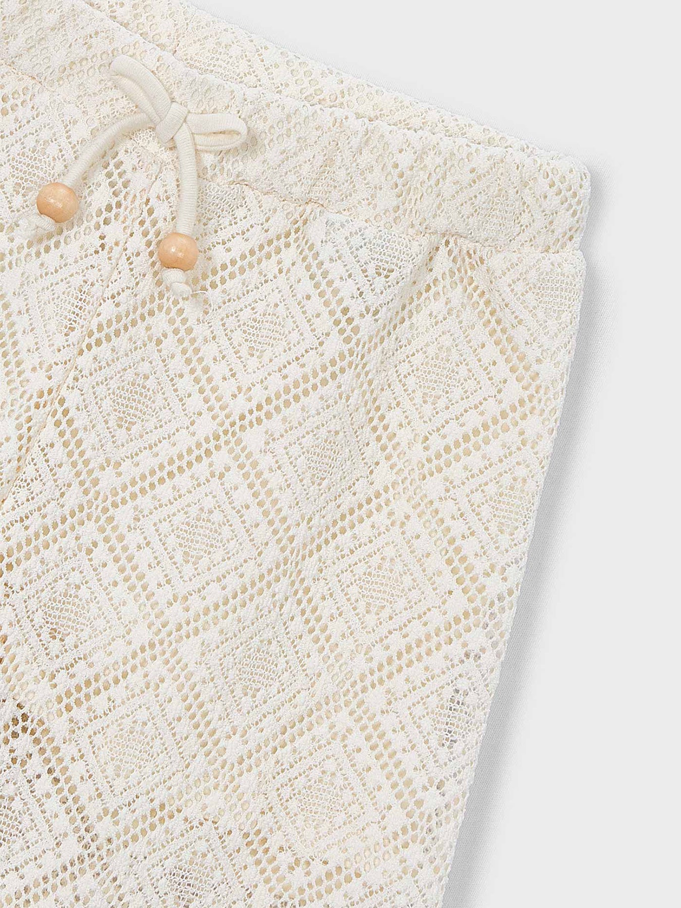 Kids’ Crochet Trousers Cream