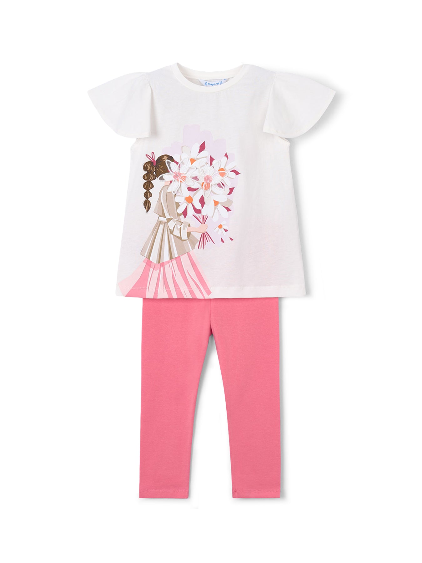 Kids’ Flower Print Leggings Set Multi