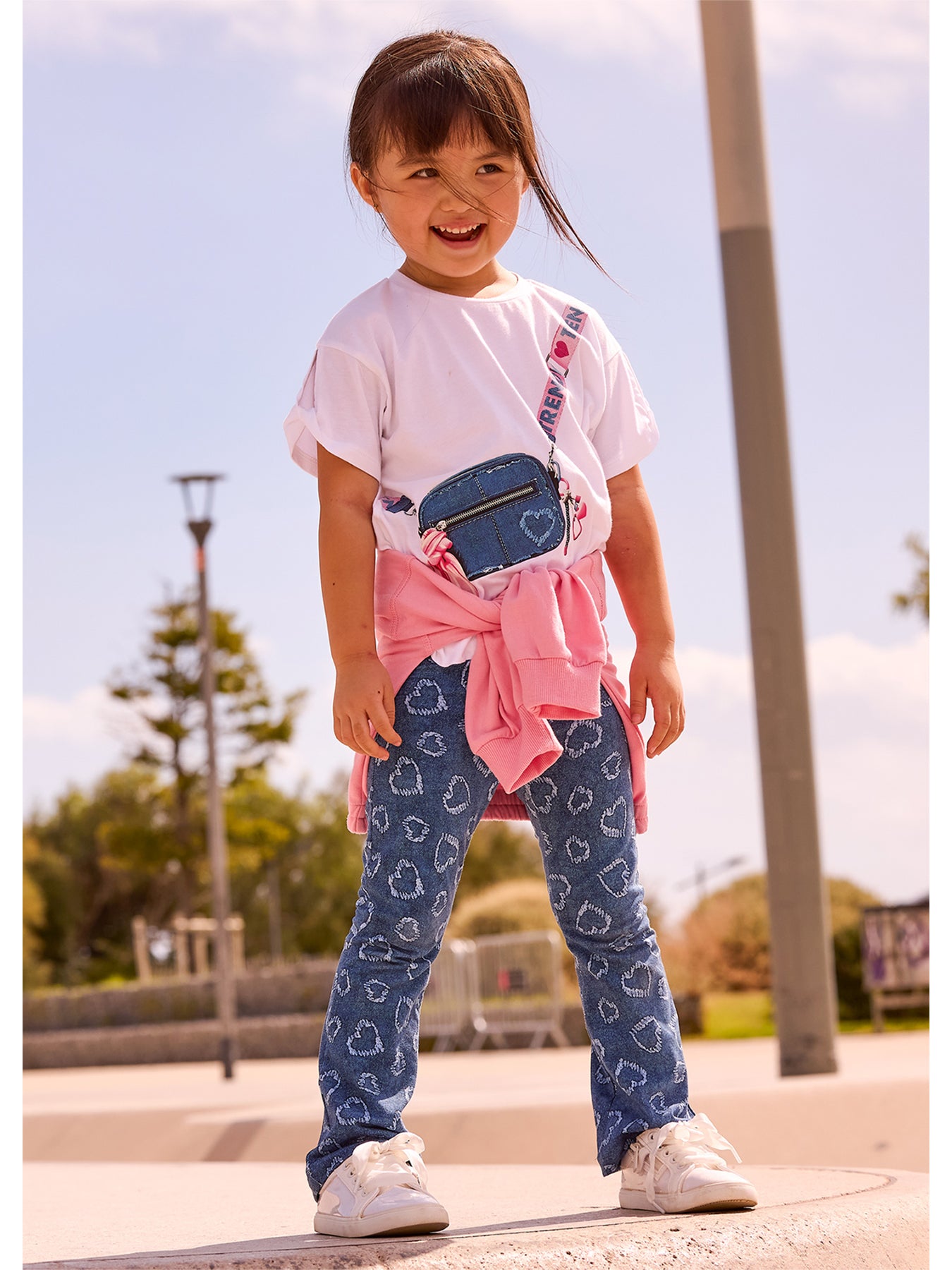 Kids’ T-Shirt and Heart Leggings Set Multi