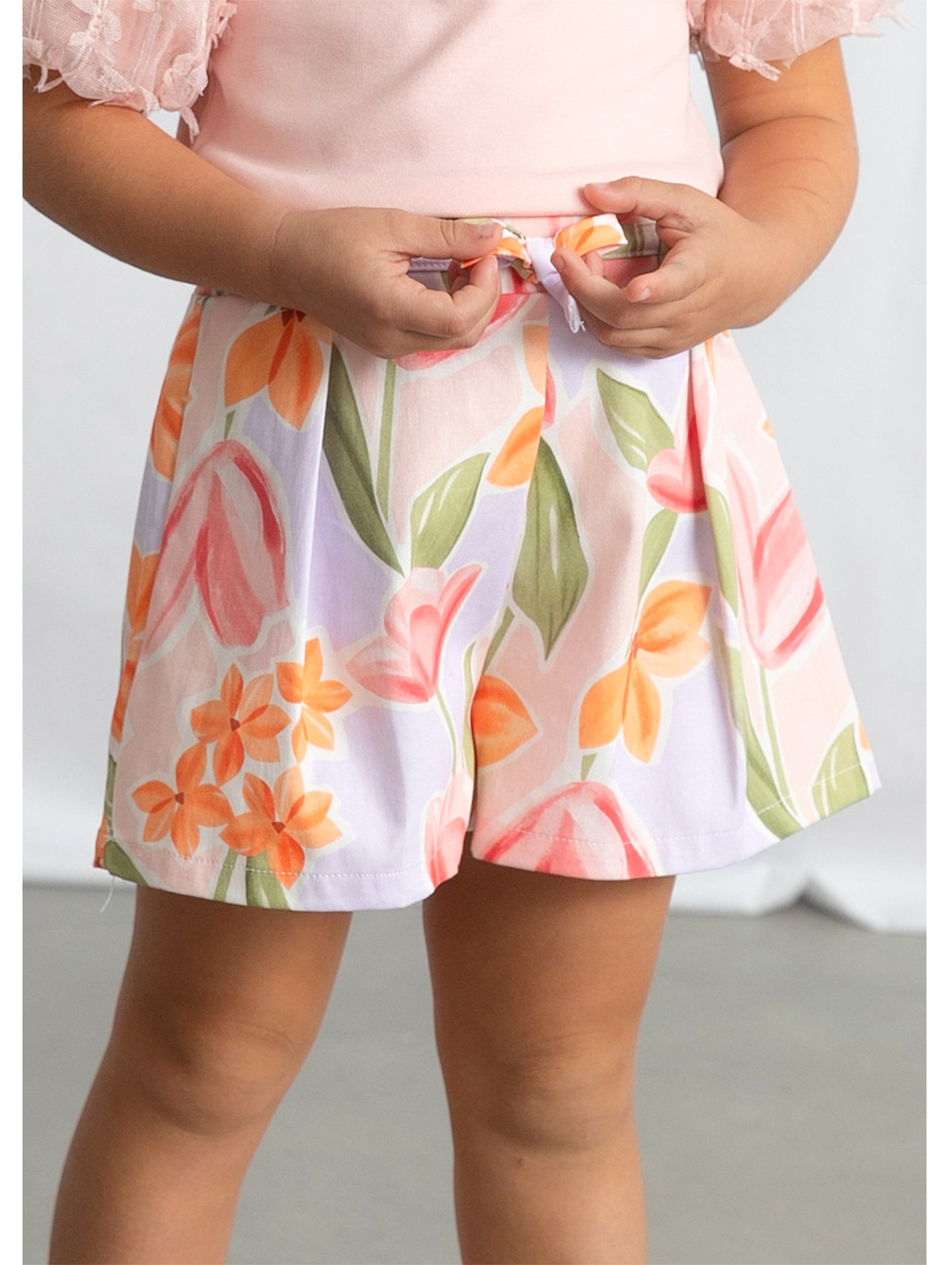 Kids’ Floral Skirt Trousers Multi