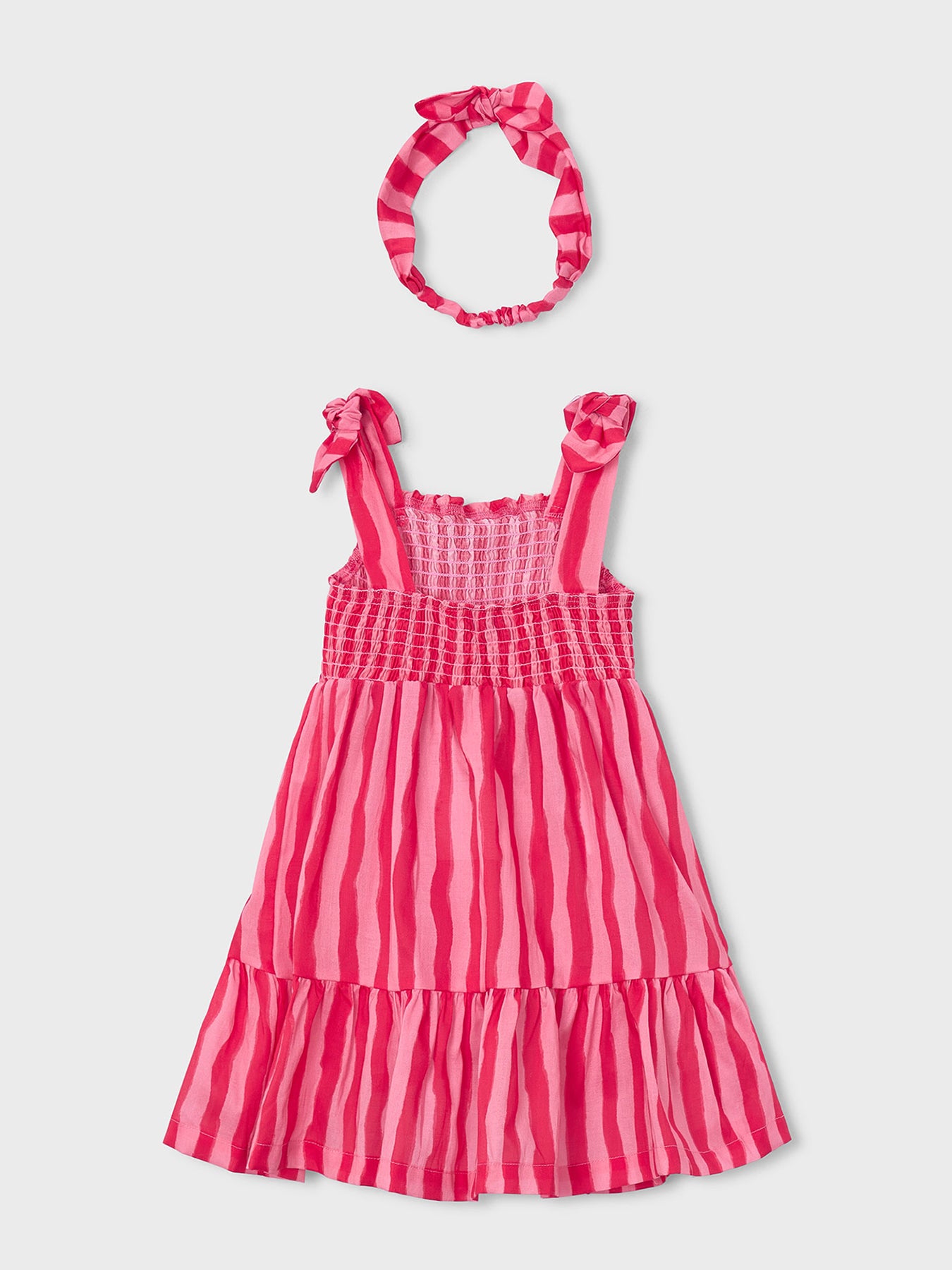 Kids' Stripe Dress Poppy Pink