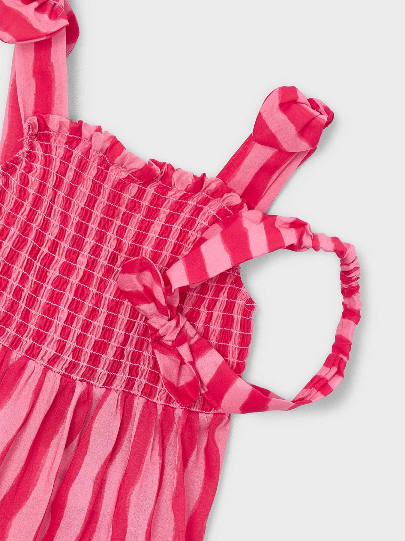 Kids' Stripe Dress Poppy Pink