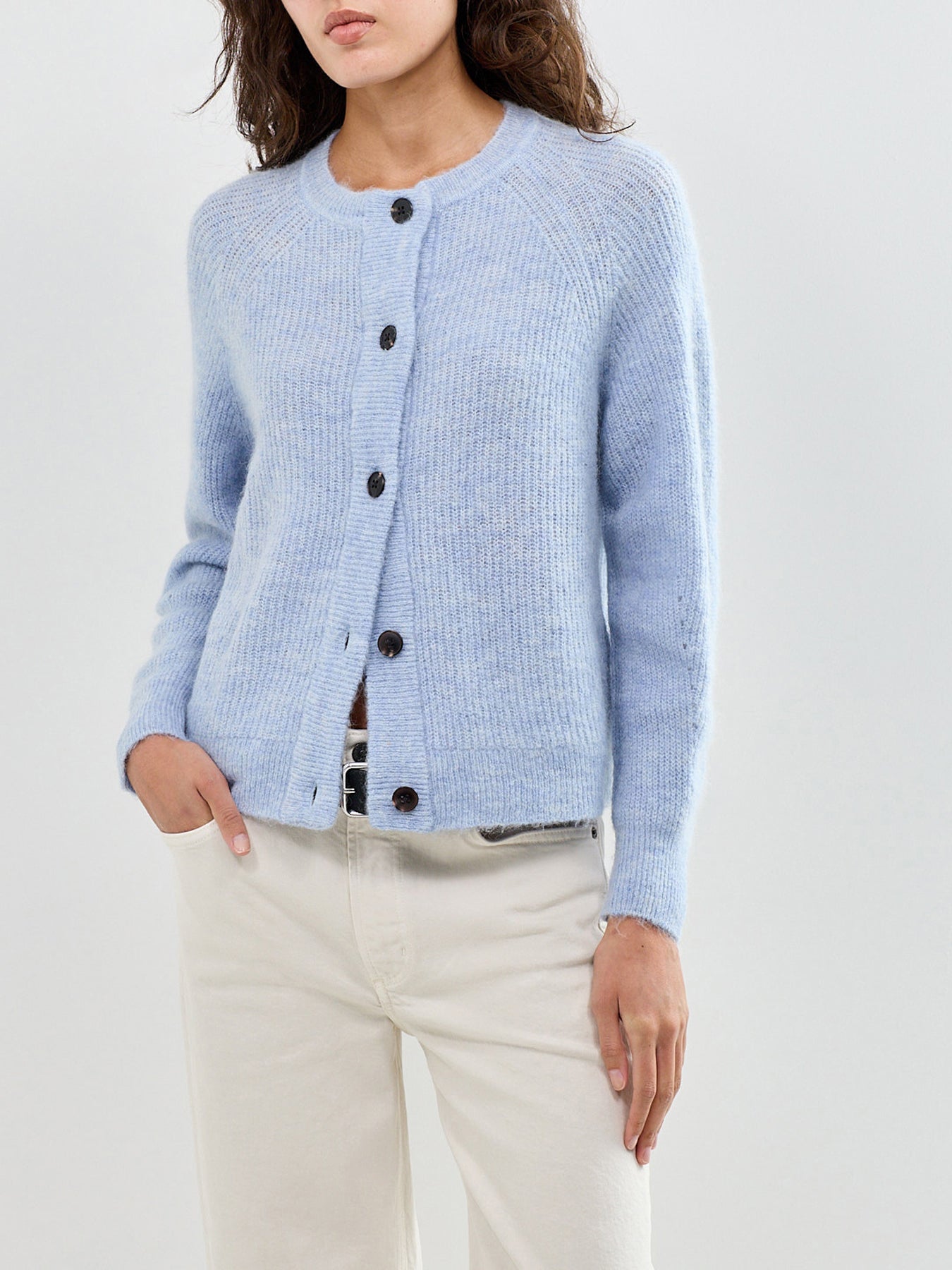 SLFLULU LS KNIT SHORT CARDIGAN NOOS