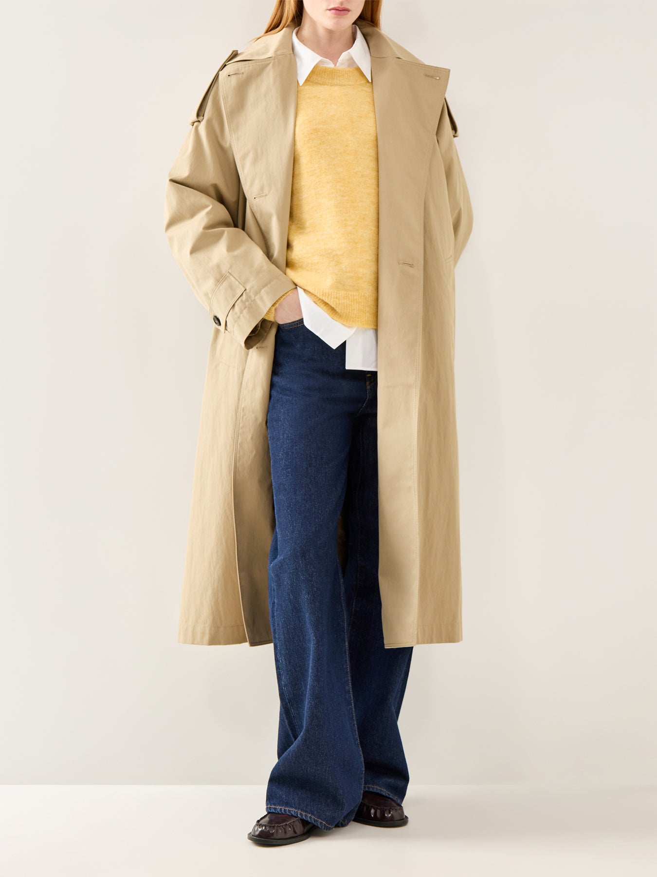 Lulu Long Sleeve Knit O-Neck Yellow