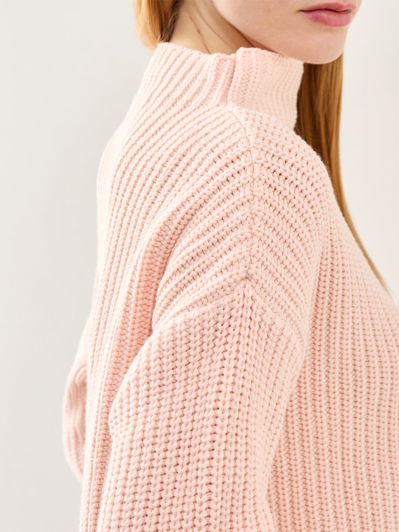 Selma Long Sleeve Knit Pullover Pink