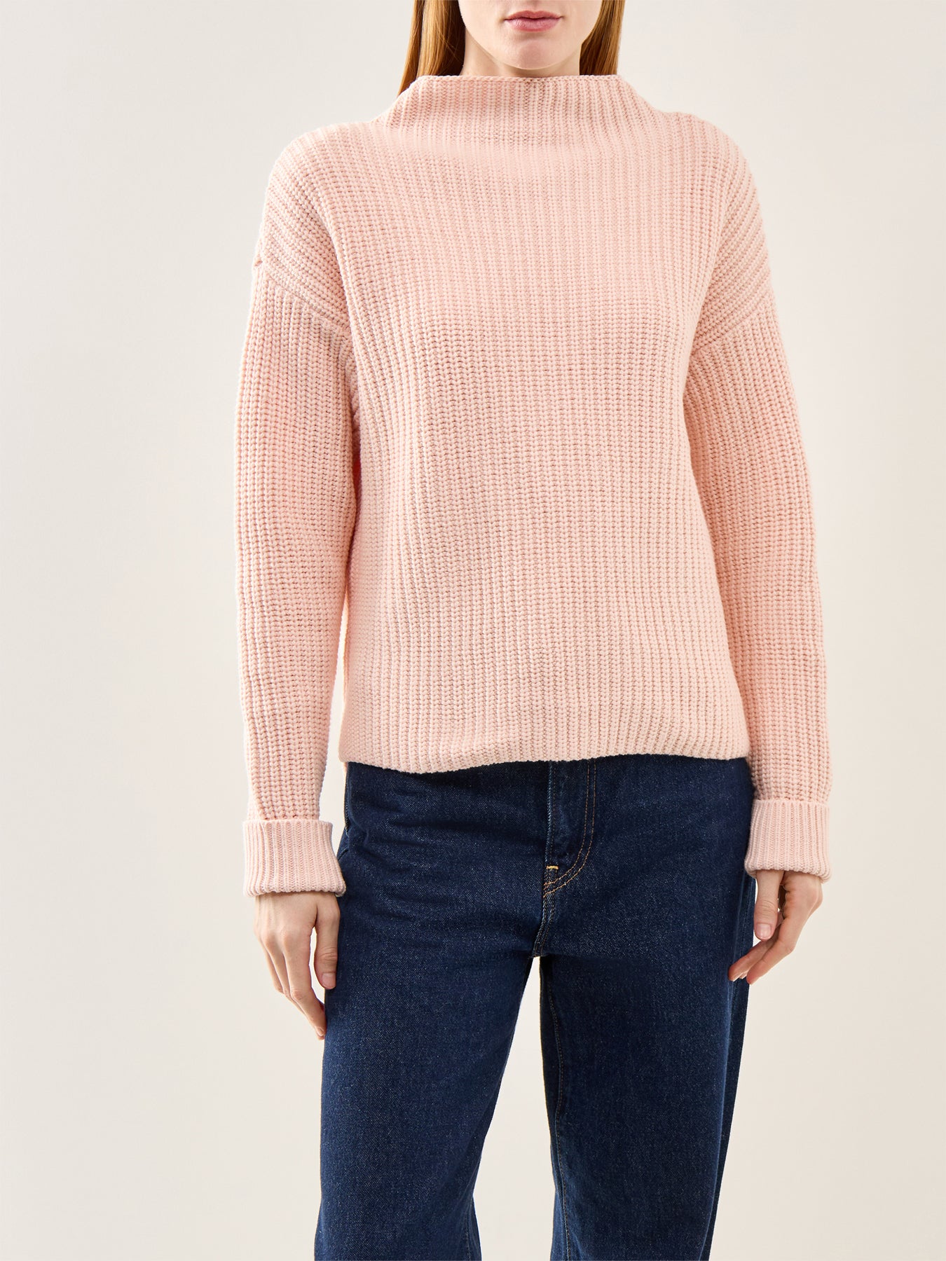 Selma Long Sleeve Knit Pullover Pink