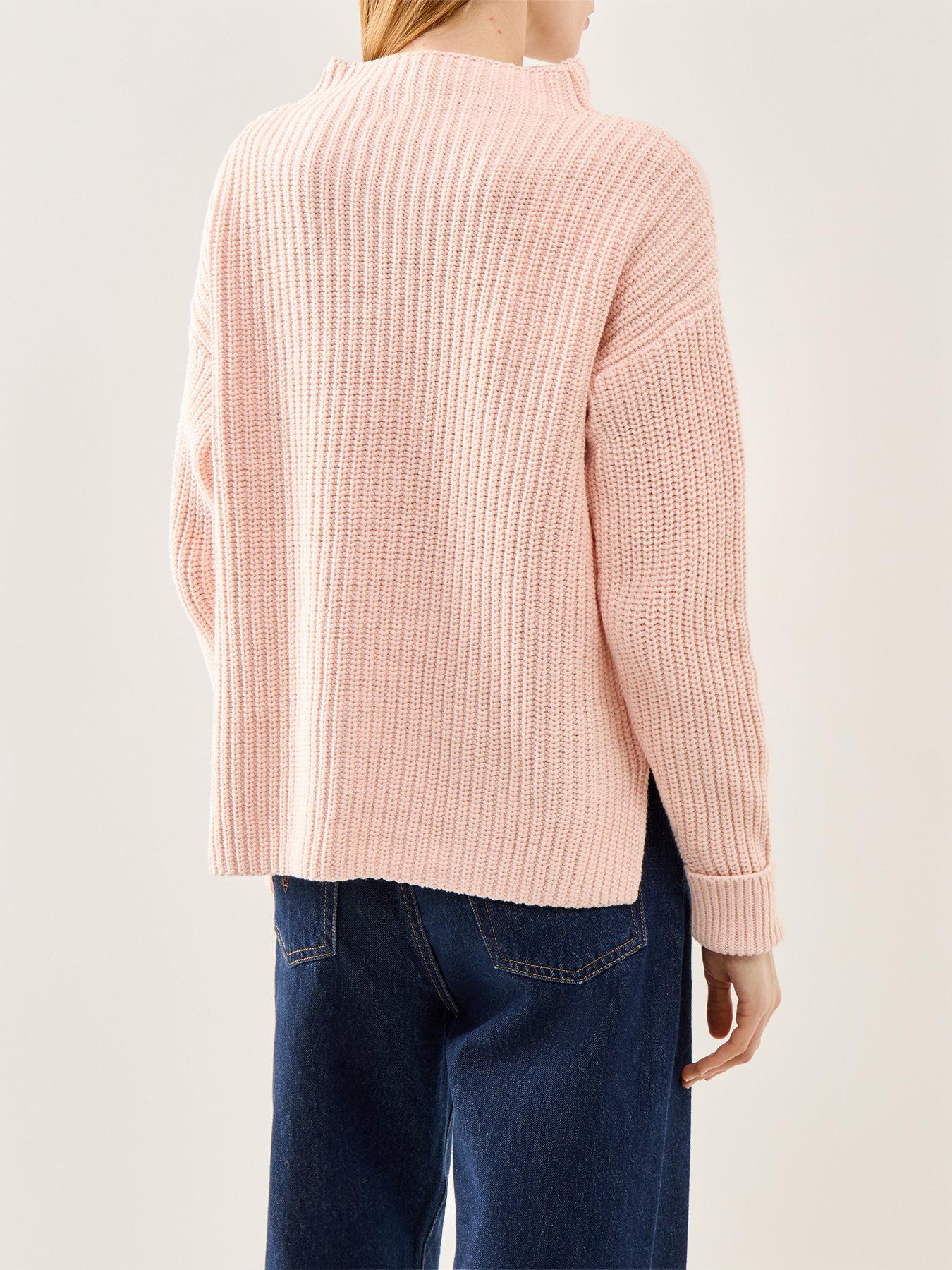 Selma Long Sleeve Knit Pullover Pink