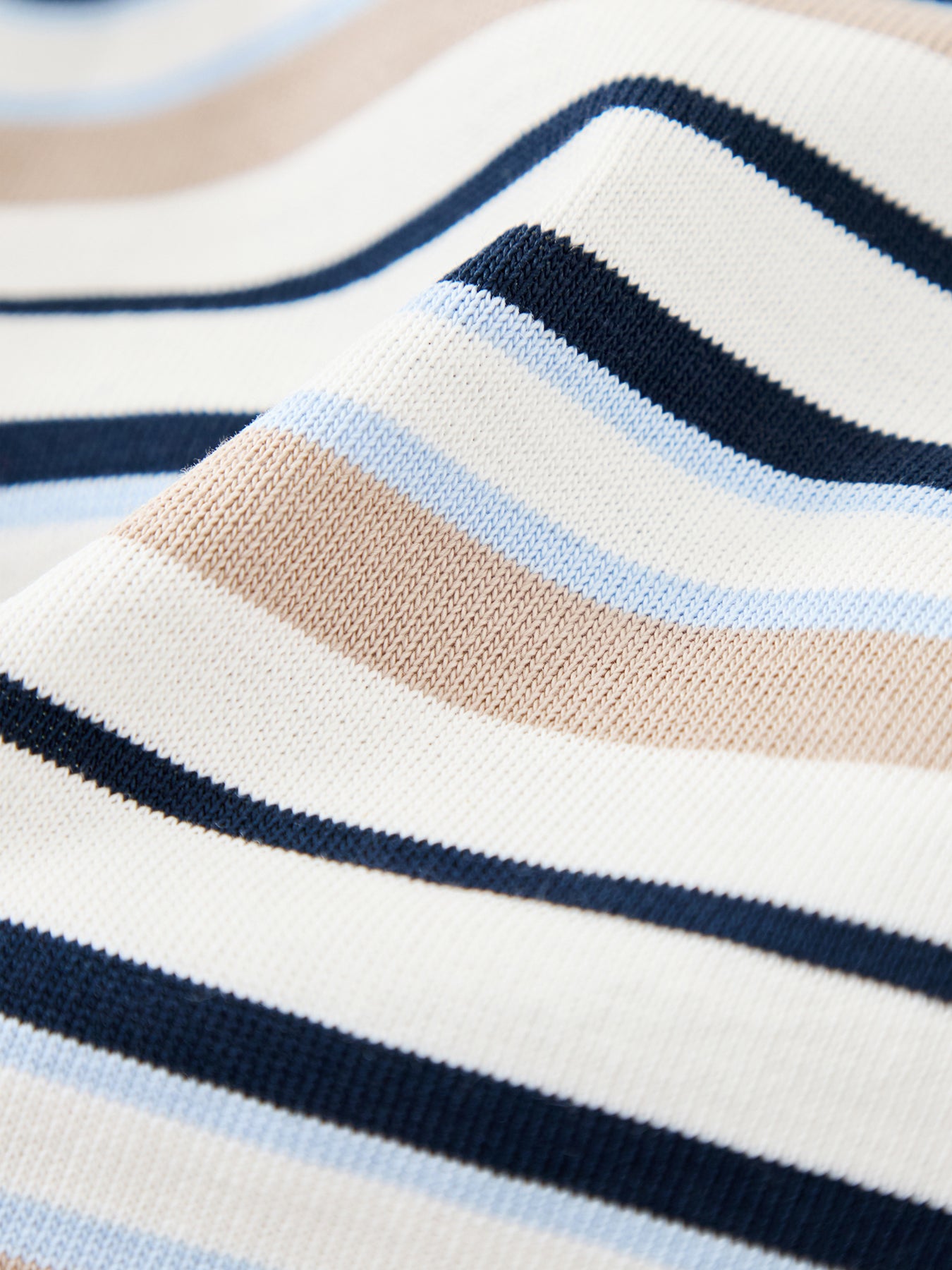 Essential Striped Boxy T-Shirt Blue
