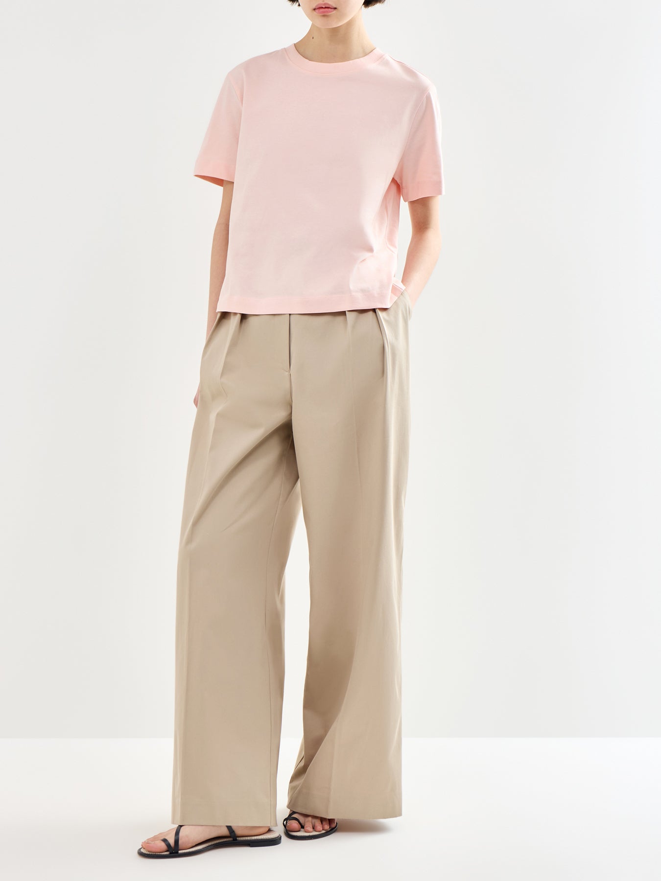 Essential Boxy Organic Cotton T-Shirt Pink