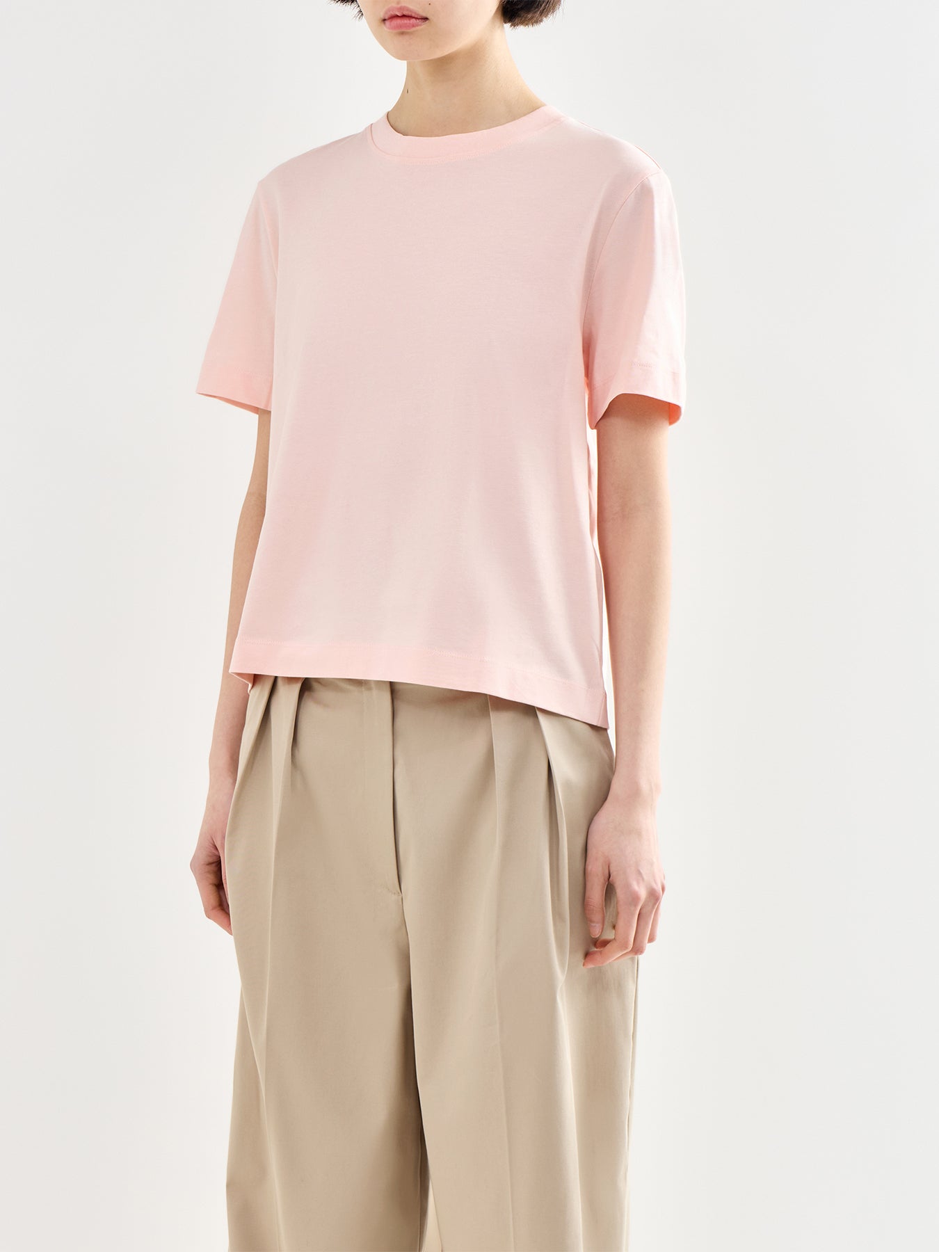 Essential Boxy Organic Cotton T-Shirt Pink
