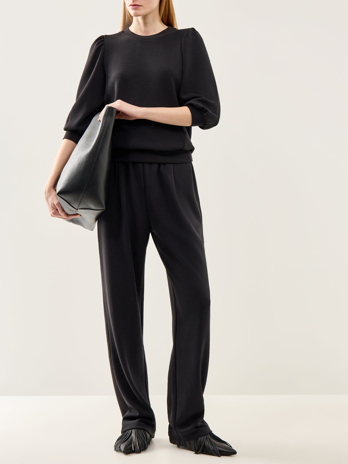 Tenny High-Waist Trousers Black