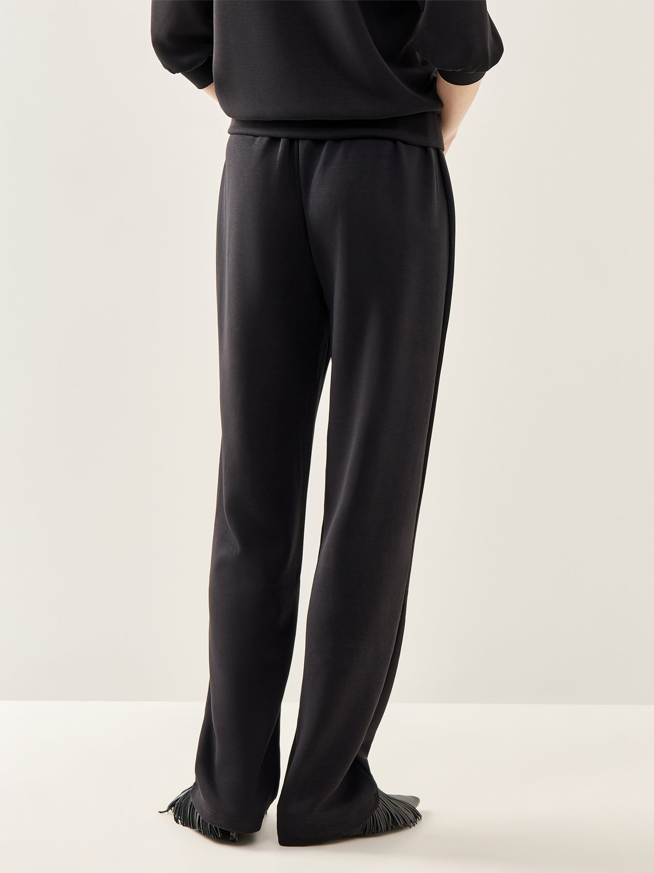 Tenny High-Waist Trousers Black