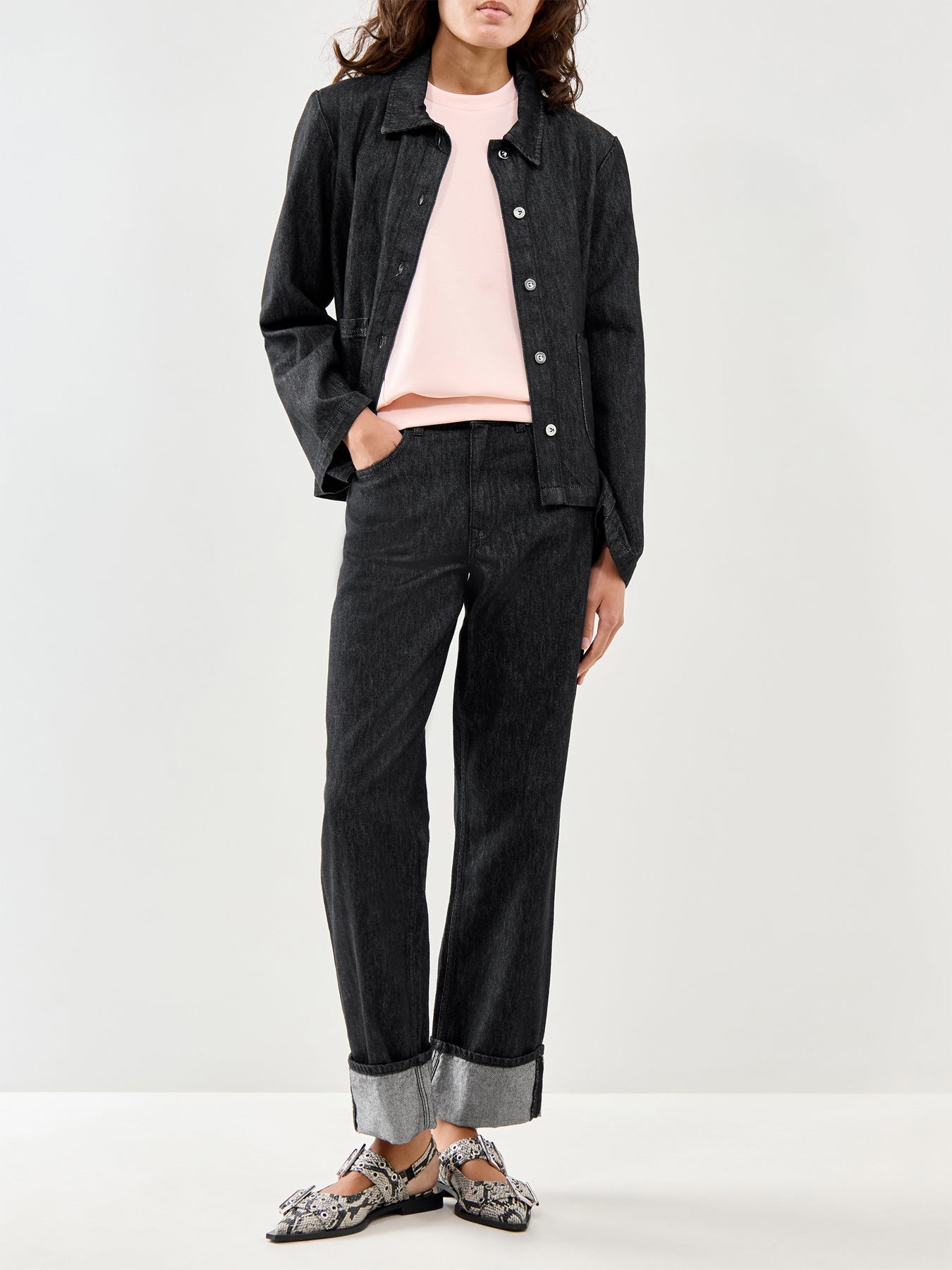 3/4 Sleeve Sweat Top Pale Dogwood