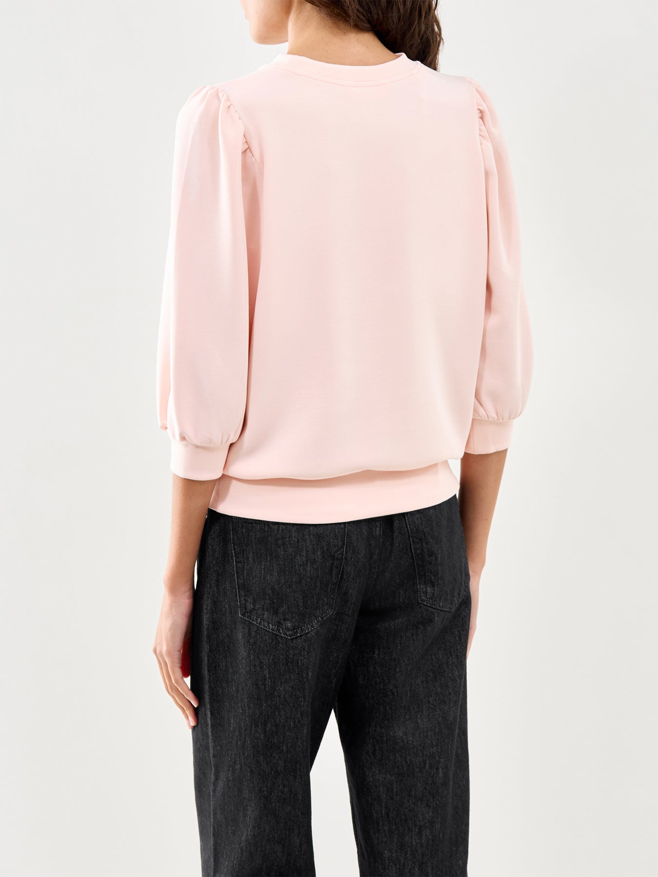 3/4 Sleeve Sweat Top Pale Dogwood