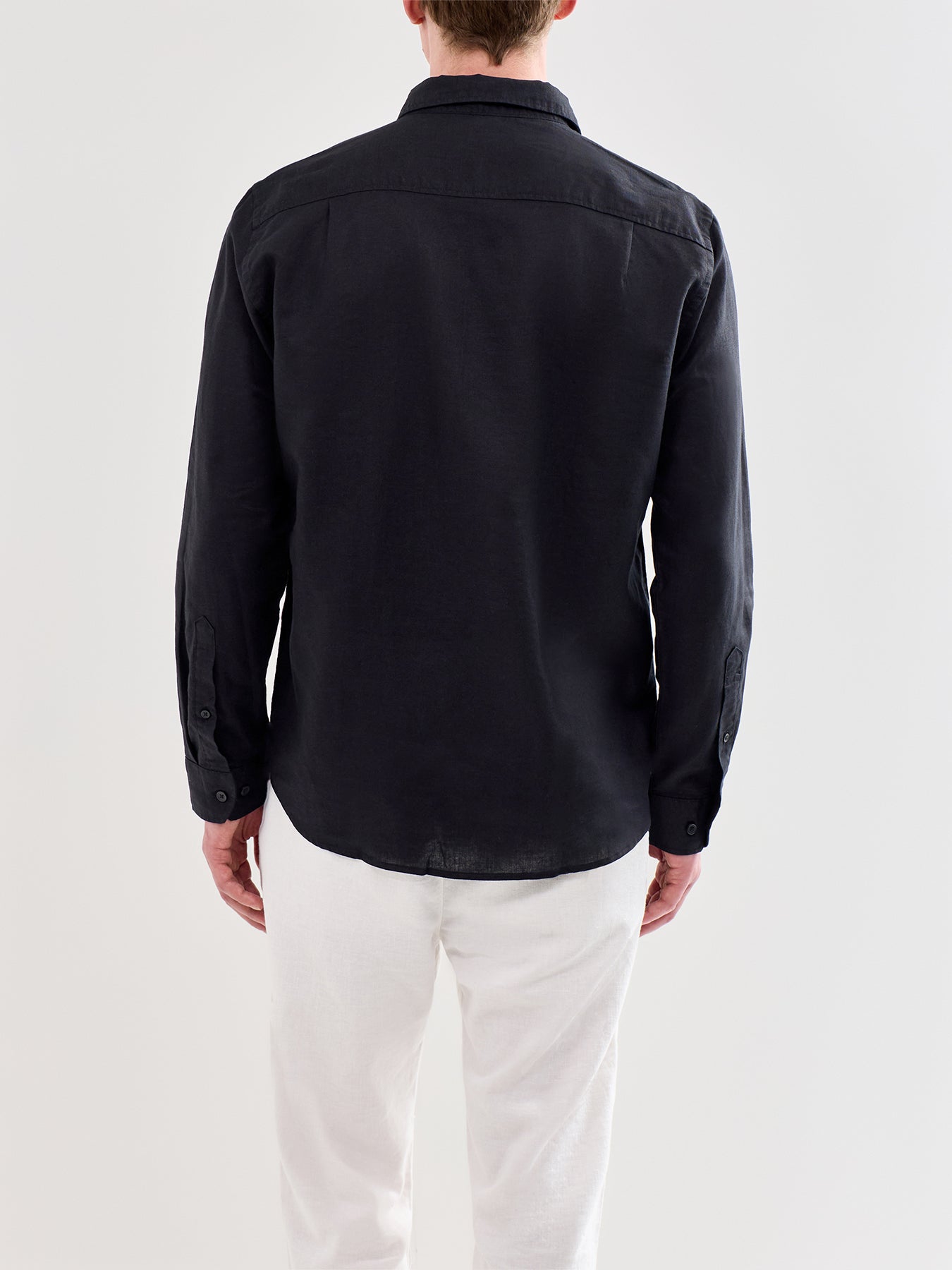 Clay Linen Blend Shirt Black