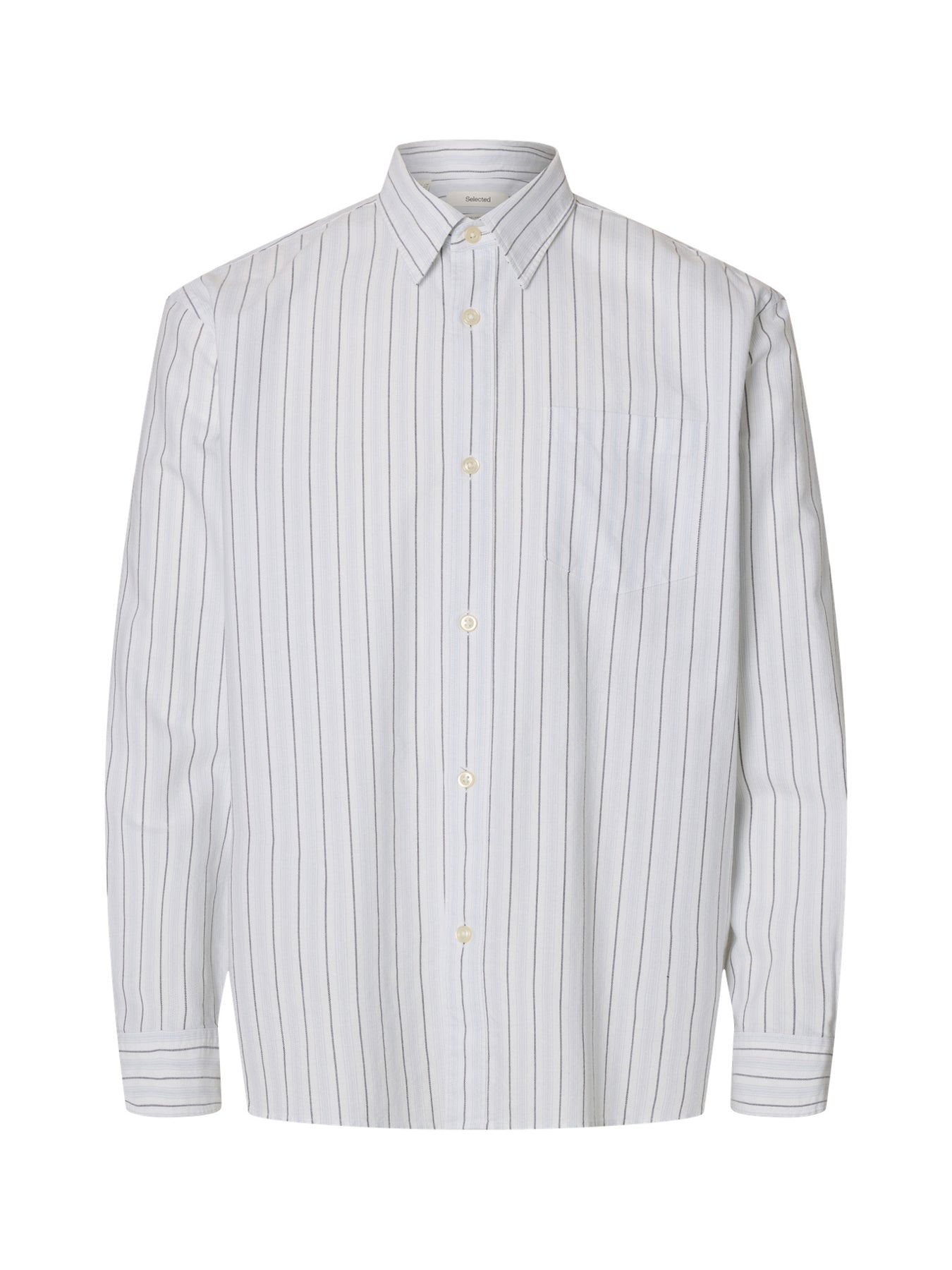 Sander Relaxed Oxford Shirt White Stripe