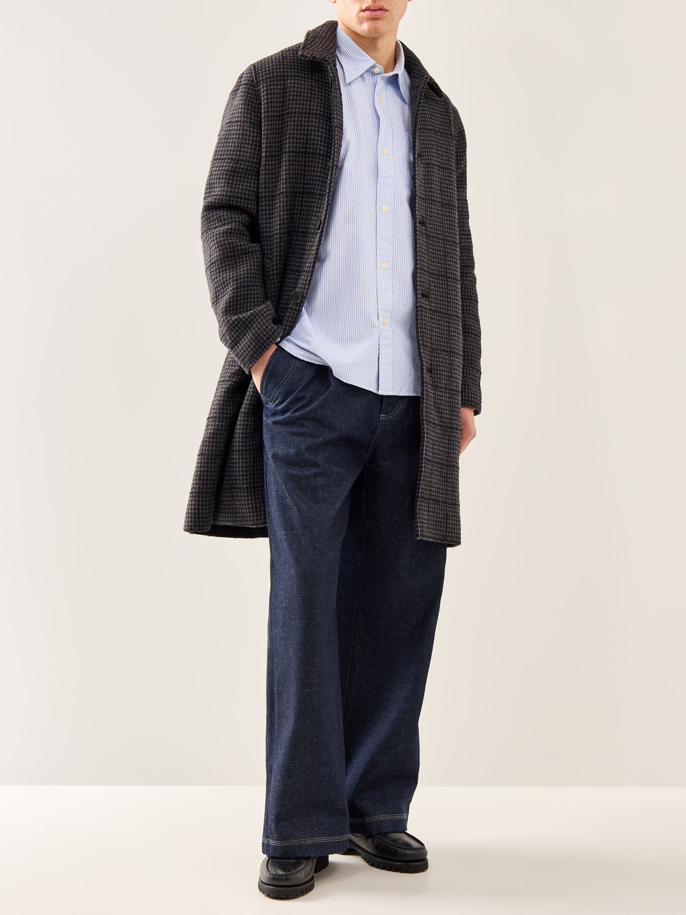 Sander Relaxed Oxford Shirt Blue Stripe