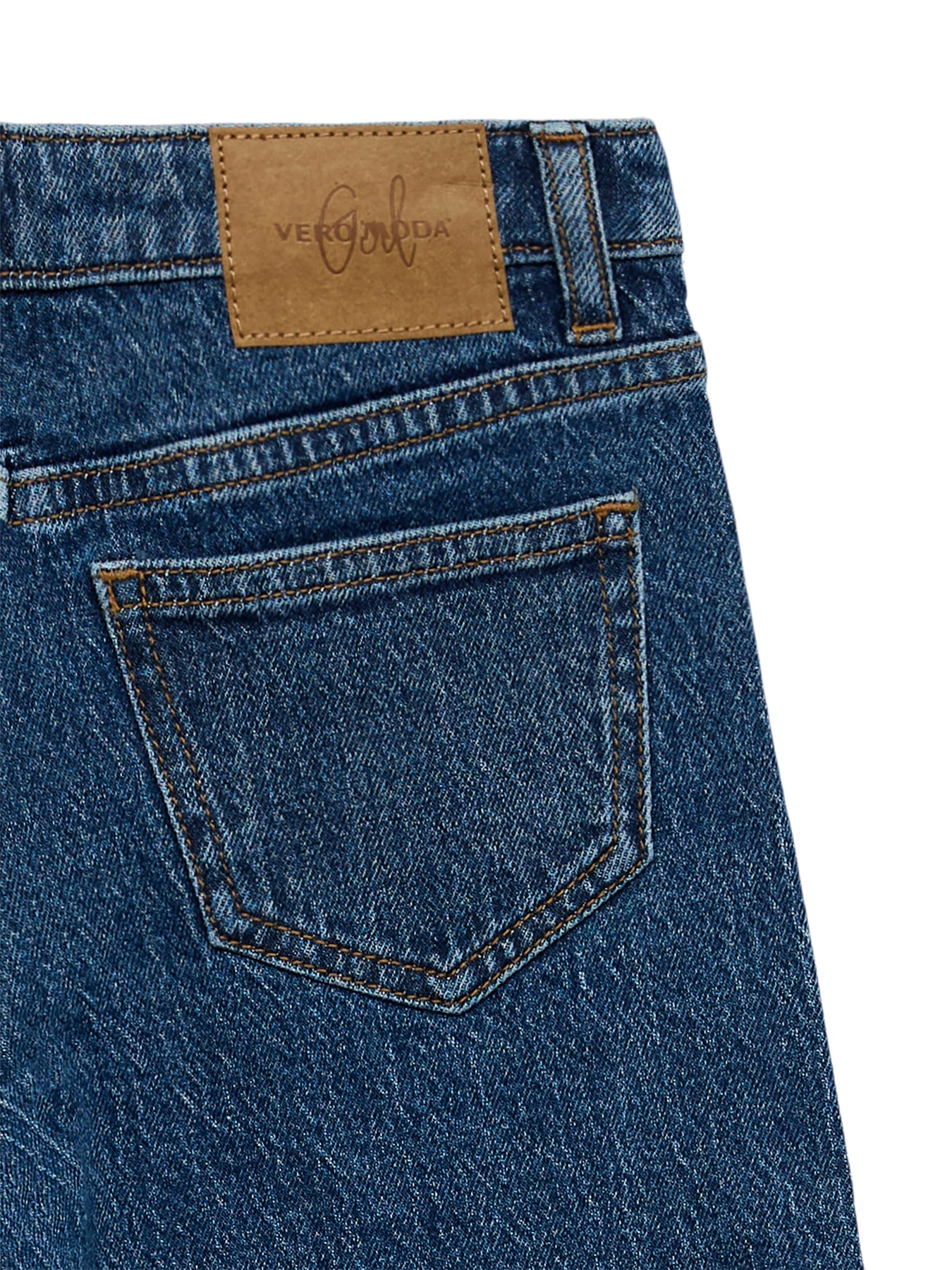 Kids' VMTessa High Rise Wide Leg Jeans Blue