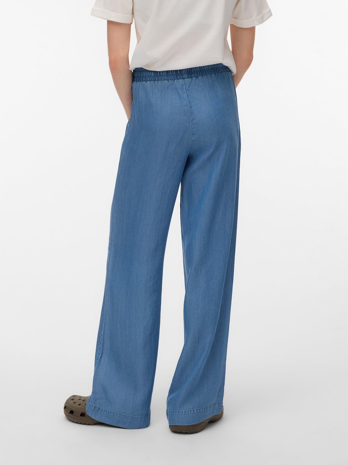 Kids' TENCEL™ Loose Denim Trousers Blue
