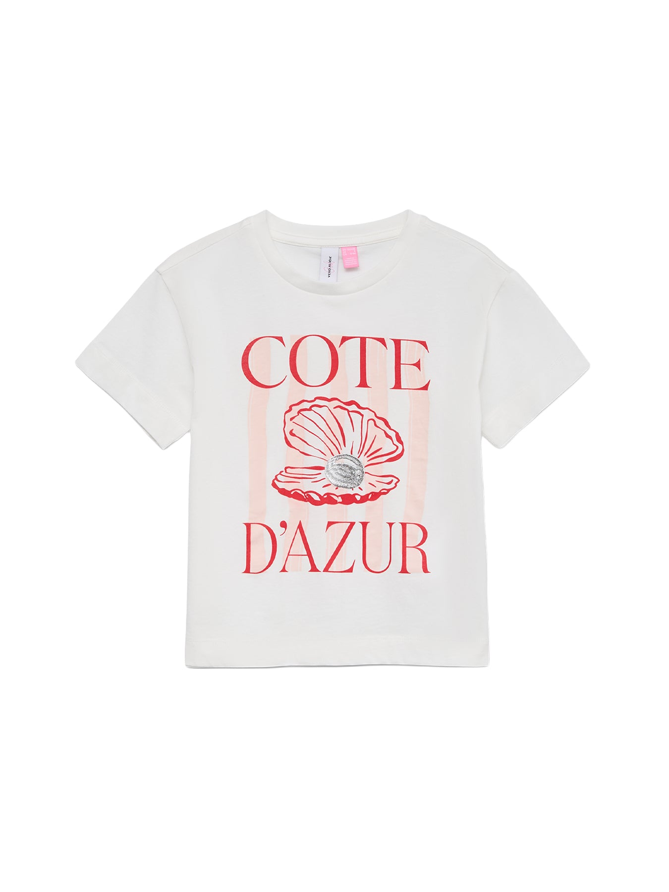 Kids' Gina Mette Short Sleeve T-Shirt White