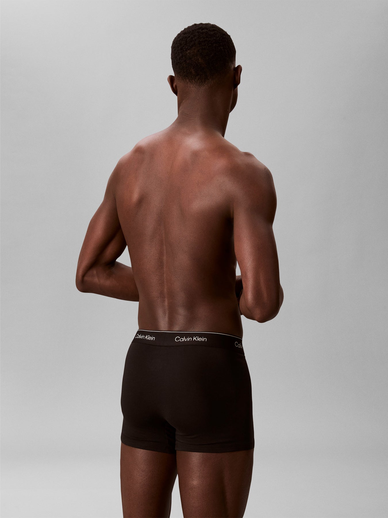 Icon Cotton Relaxed Fit Trunks 3 Pack Black
