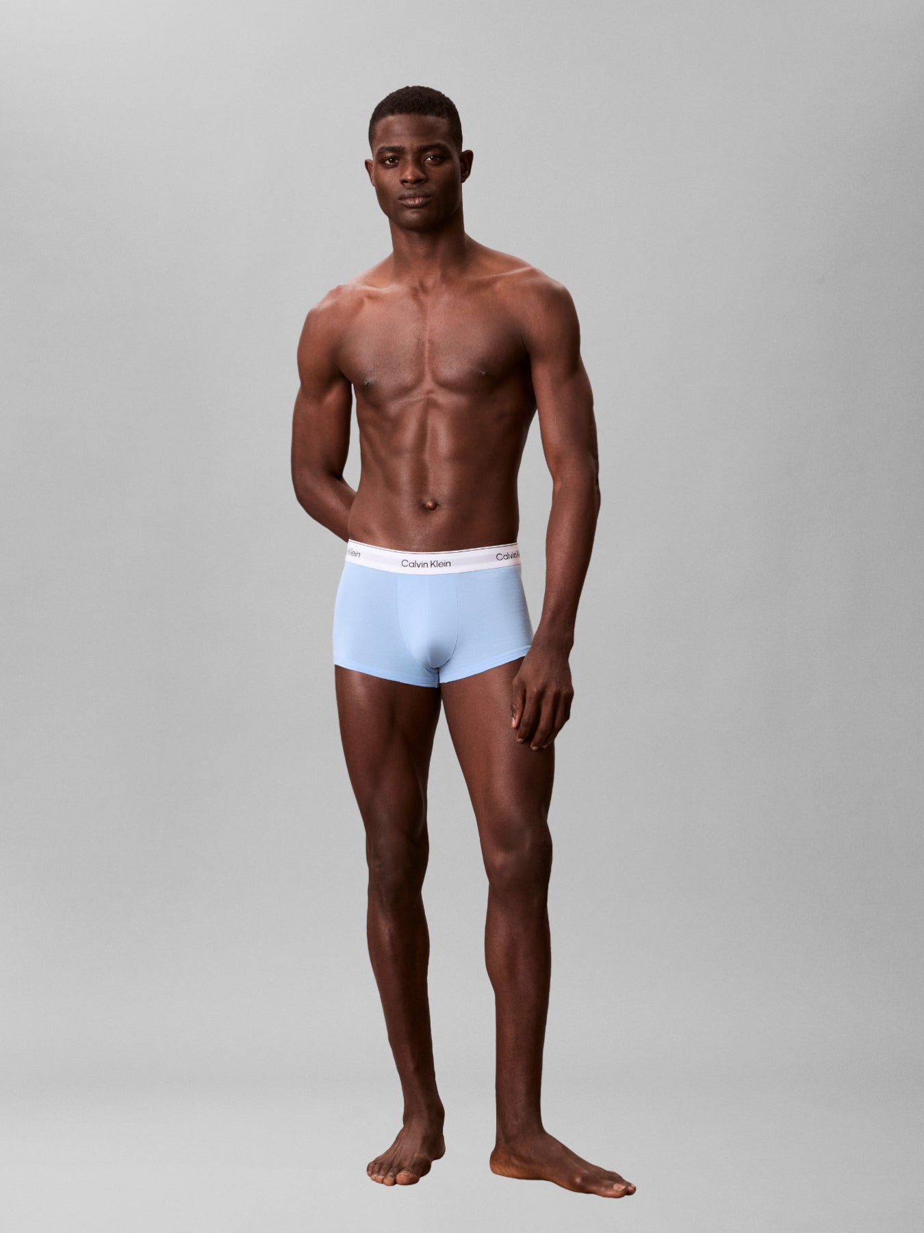Icon Cotton Low Rise Trunks 3 Pack Blue