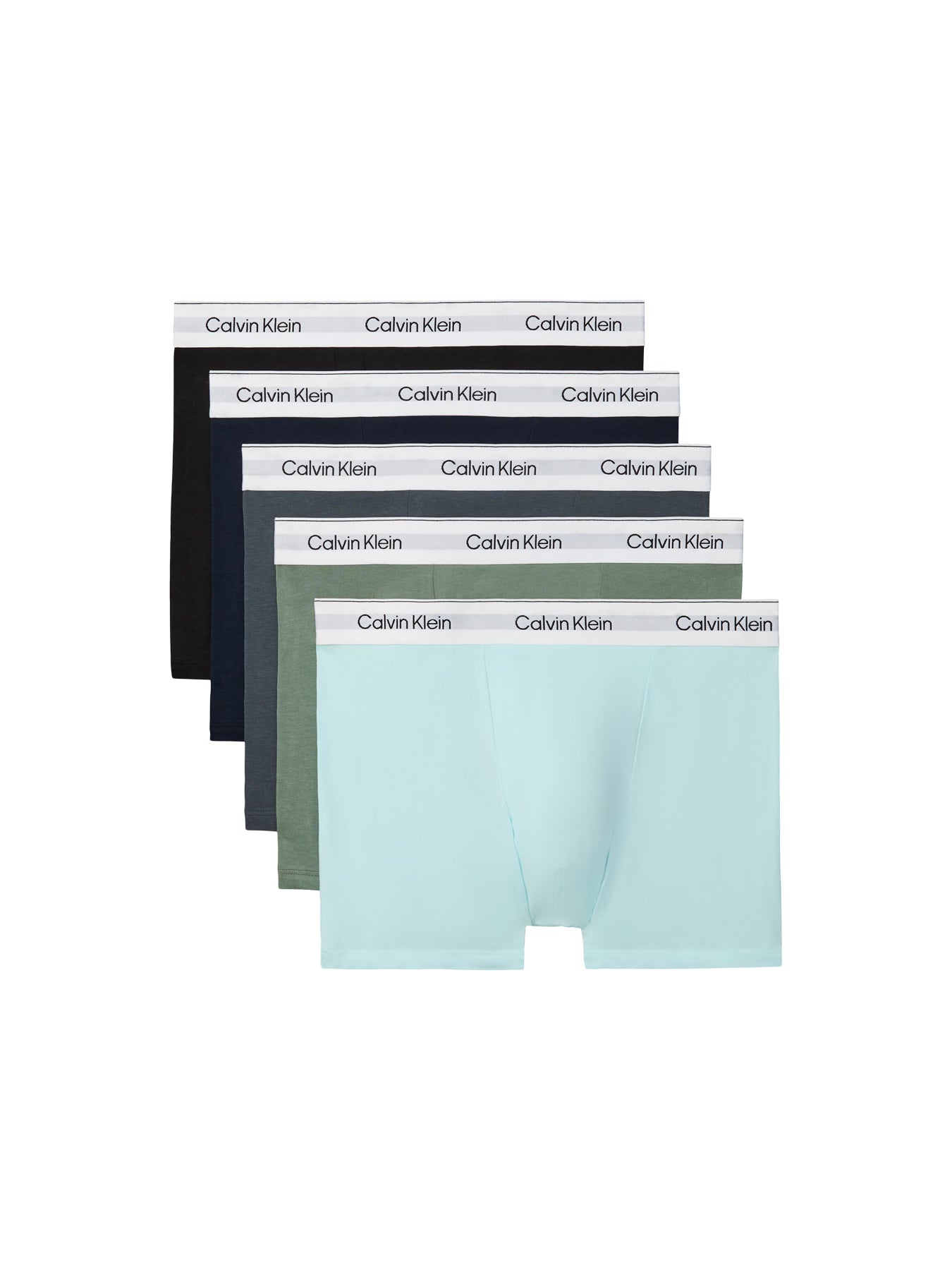 Icon Cotton Relaxed Fit Trunks 5 Pack Black