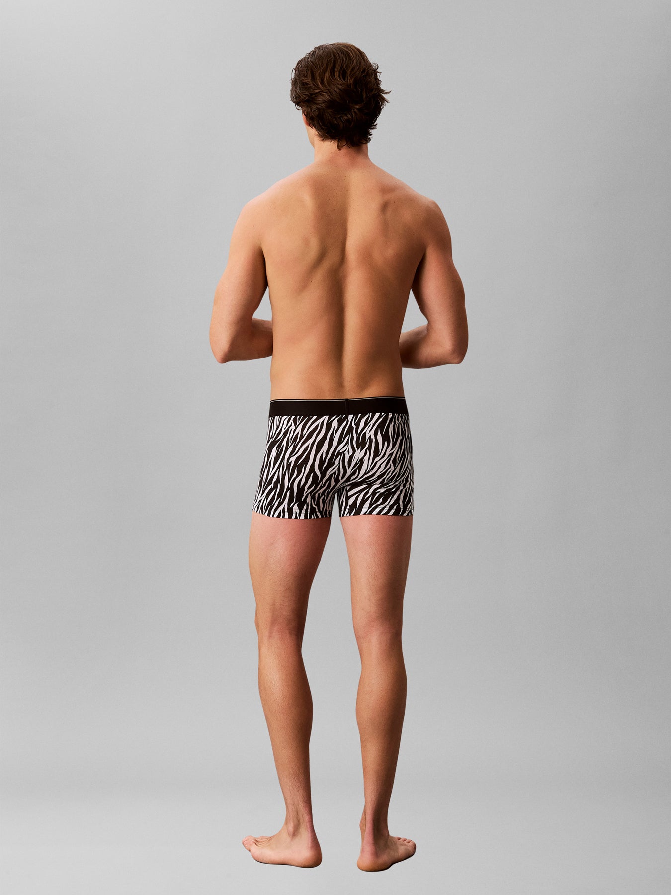 Cotton Trunks Three Pack Black