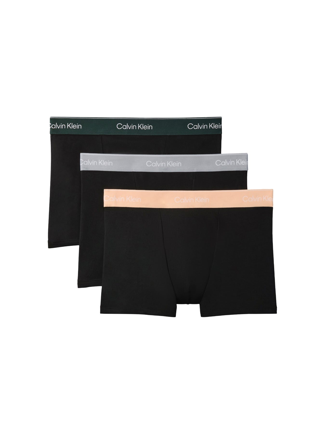 Icon Cotton Stretch Relaxed Fit Trunks 3 Pack Black