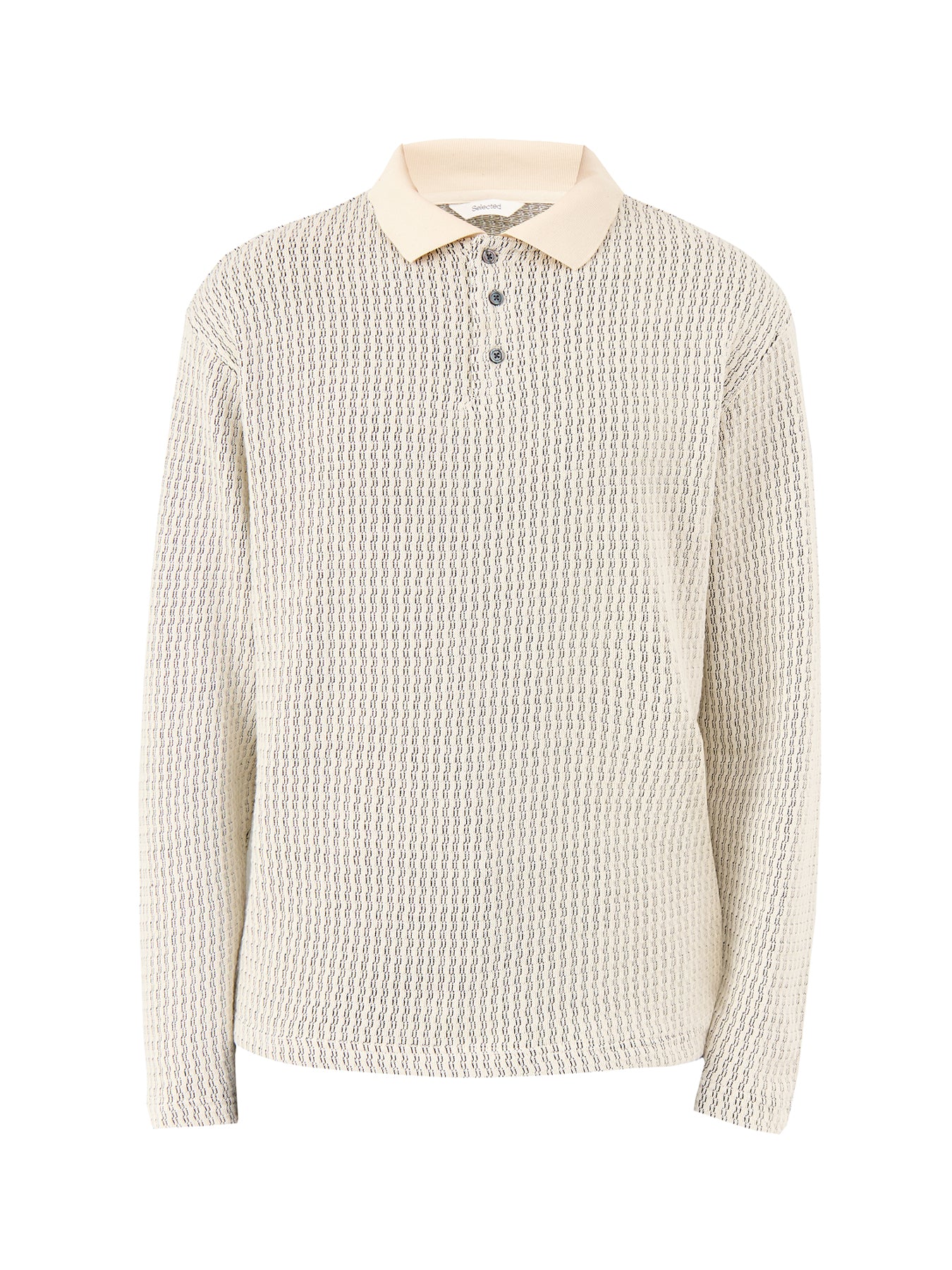 Relaxed Sweat Polo Shirt Cream