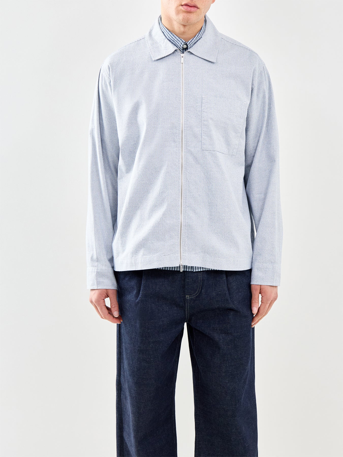 Zip Overshirt Blue