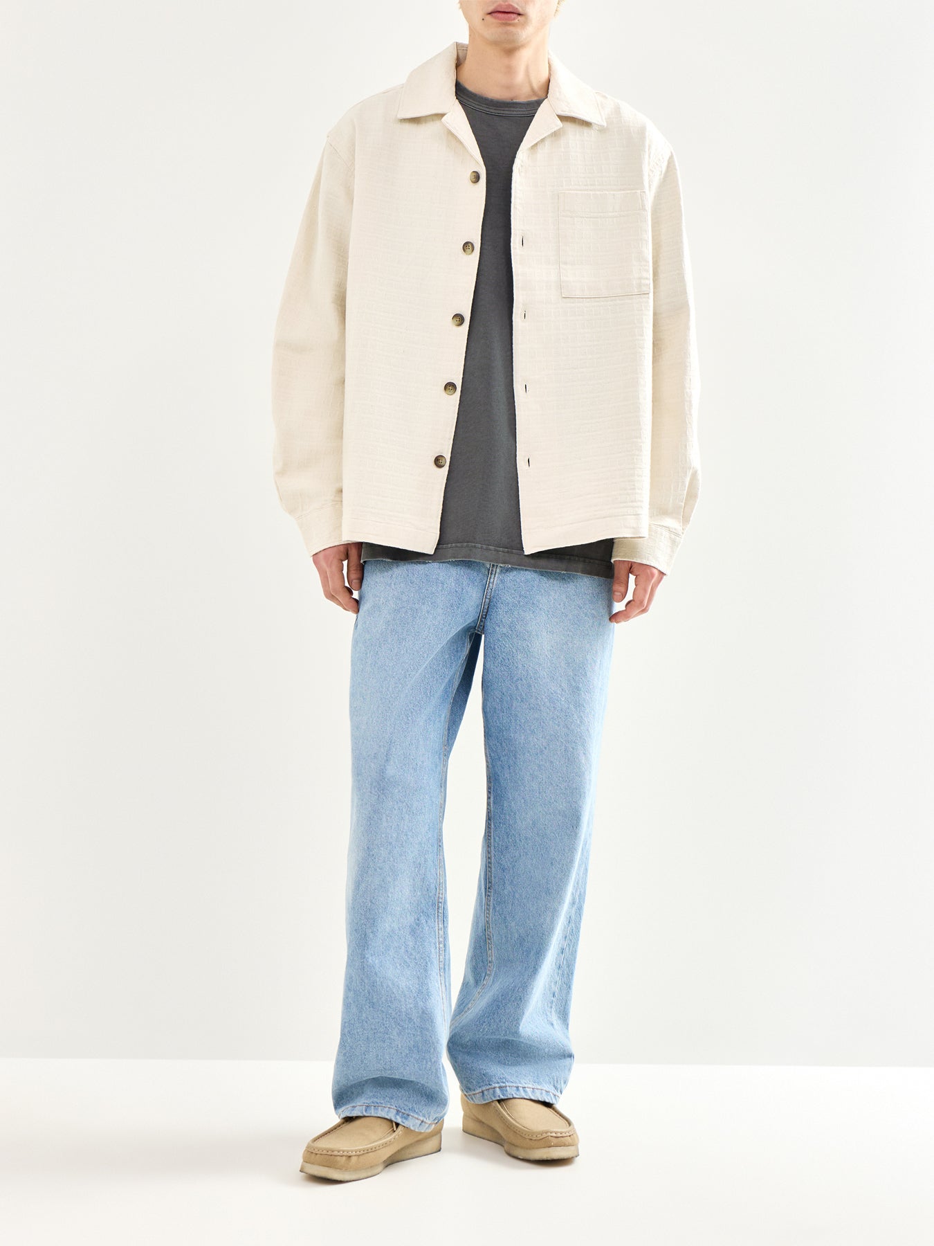 Undyed Overshirt Cream