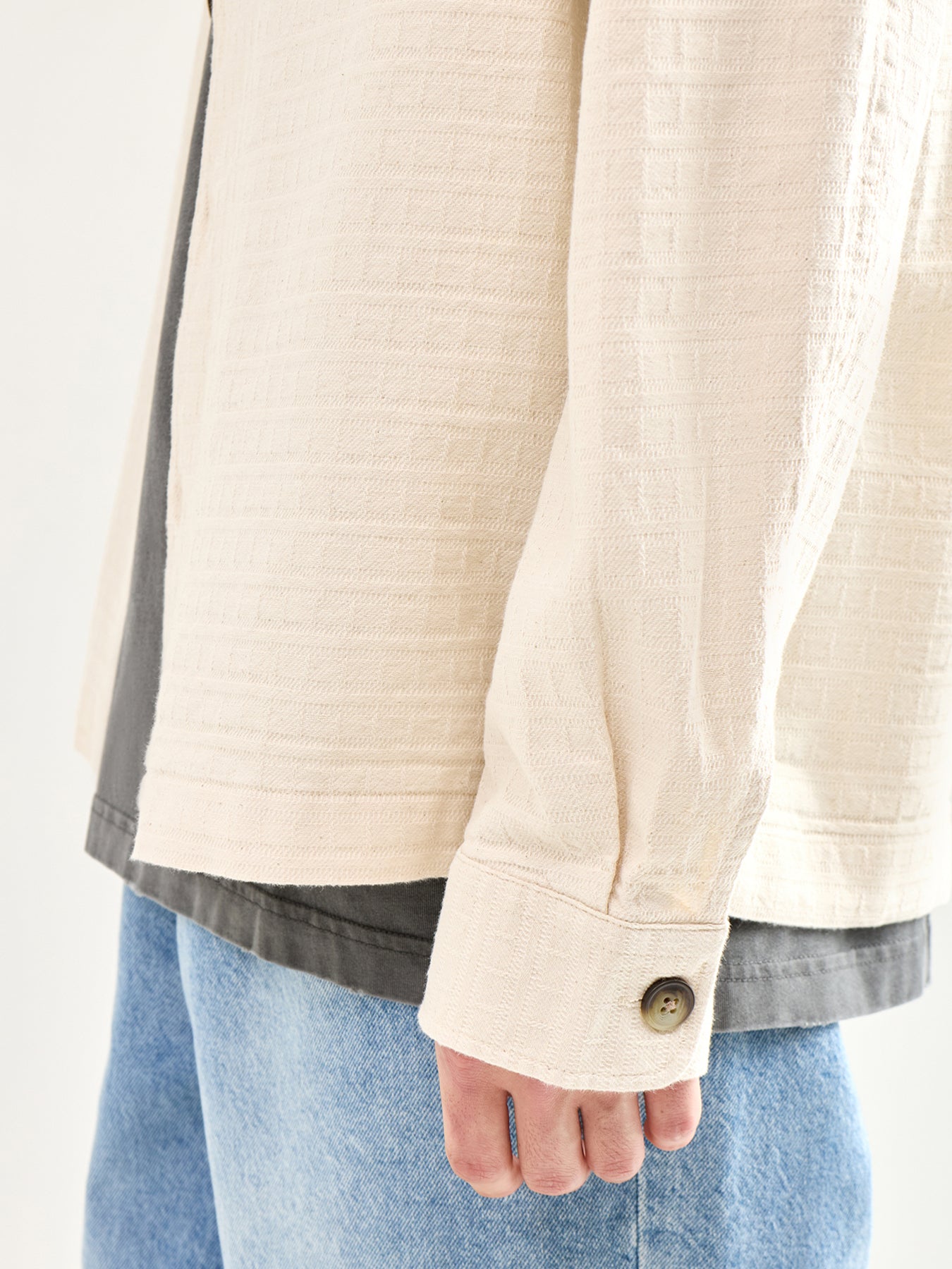 Undyed Overshirt Cream