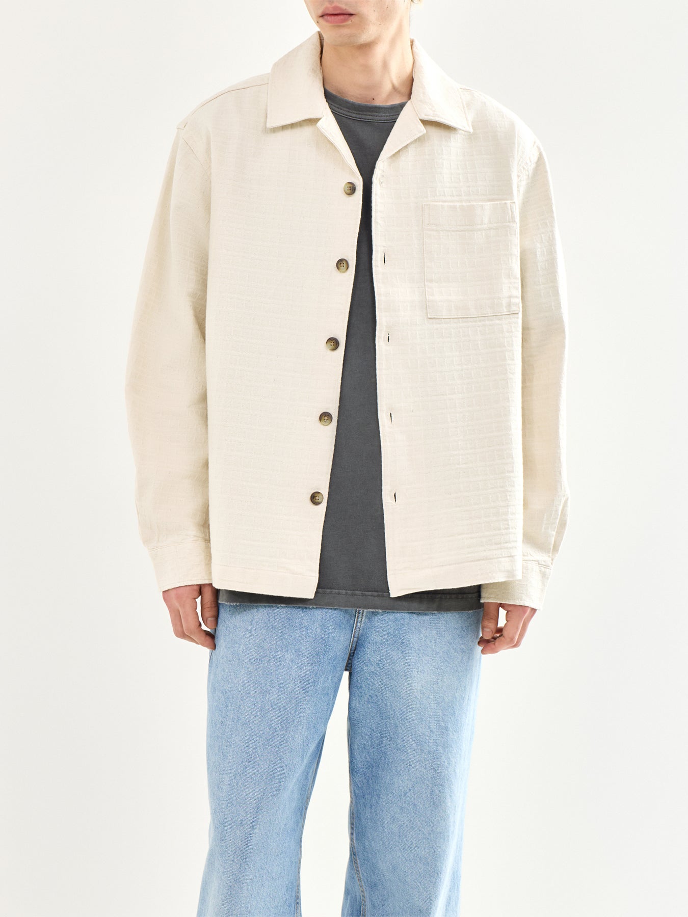 Undyed Overshirt Cream