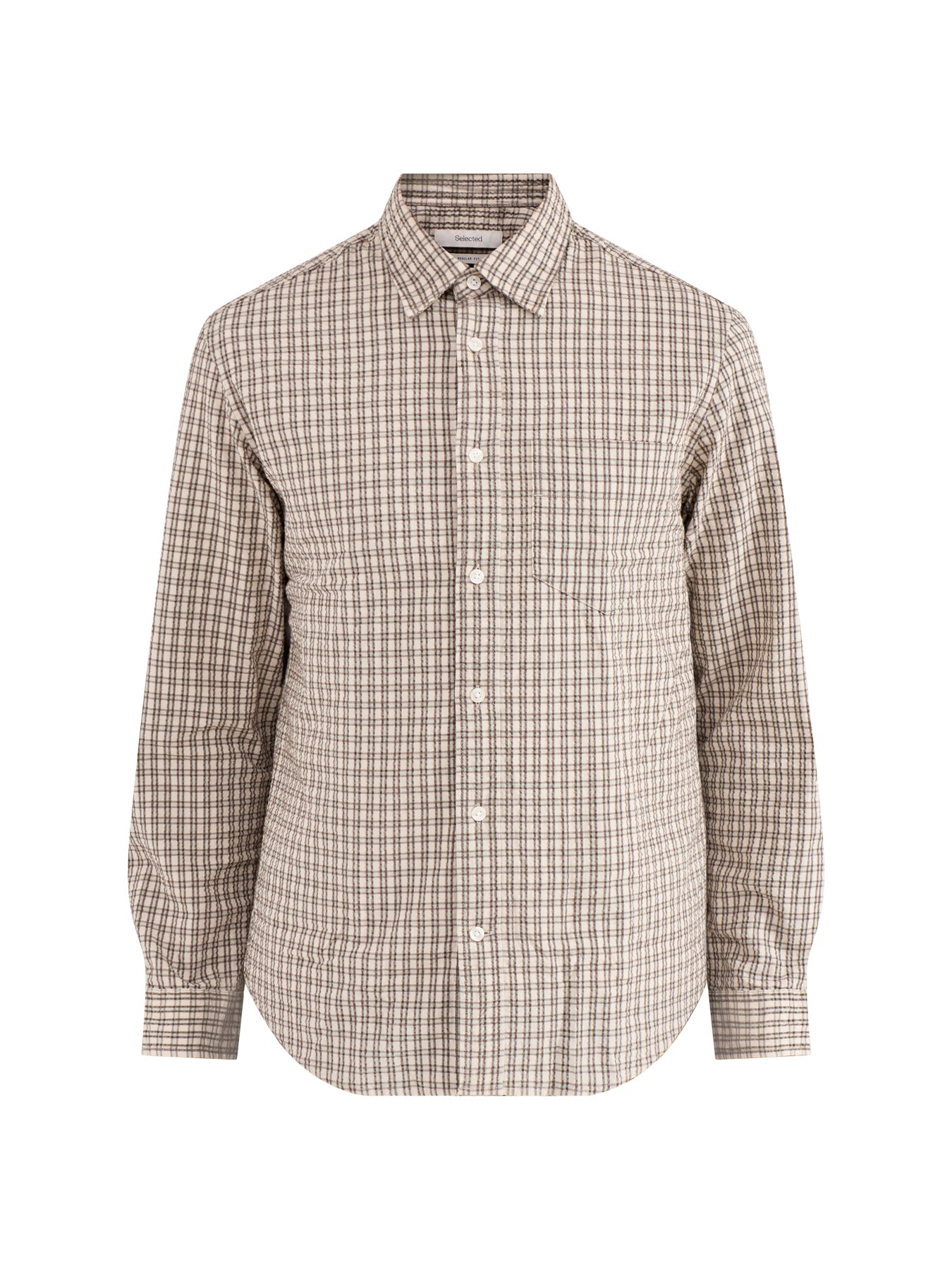 Freddie Seersucker Check Shirt Check
