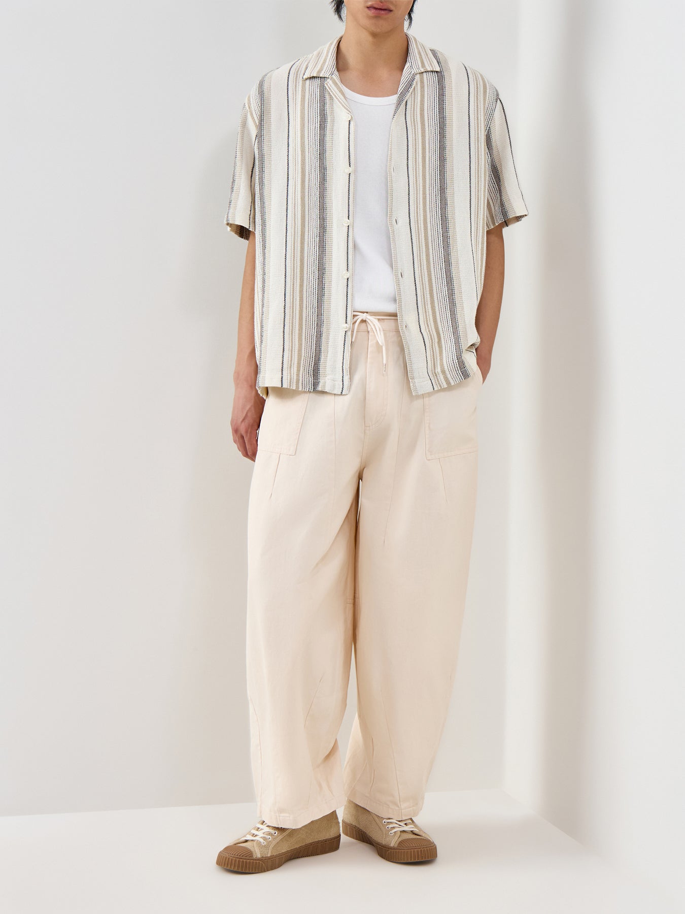 Relaxed Resort Short Sleeve Shirt Striped