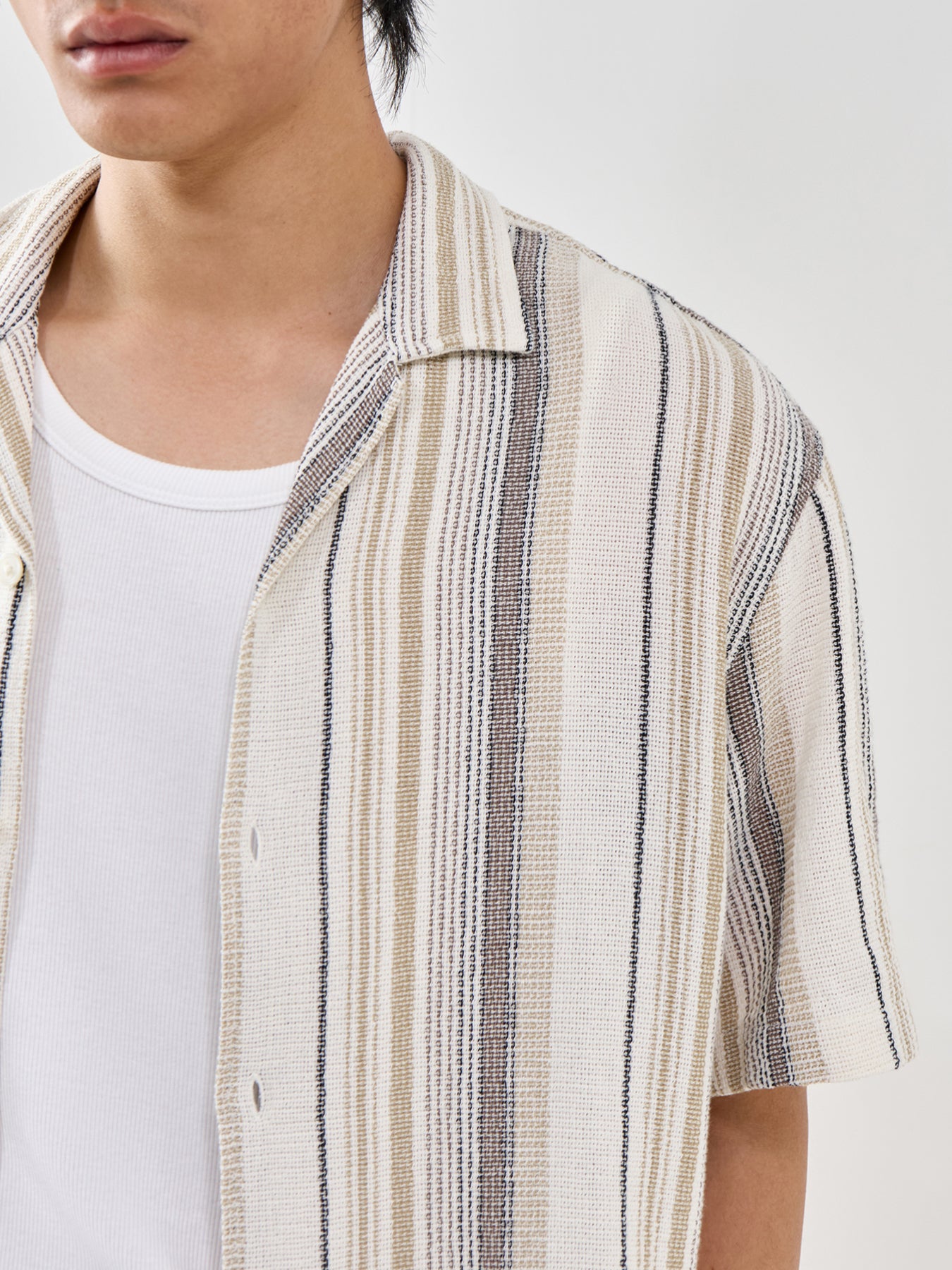 Relaxed Resort Short Sleeve Shirt Striped