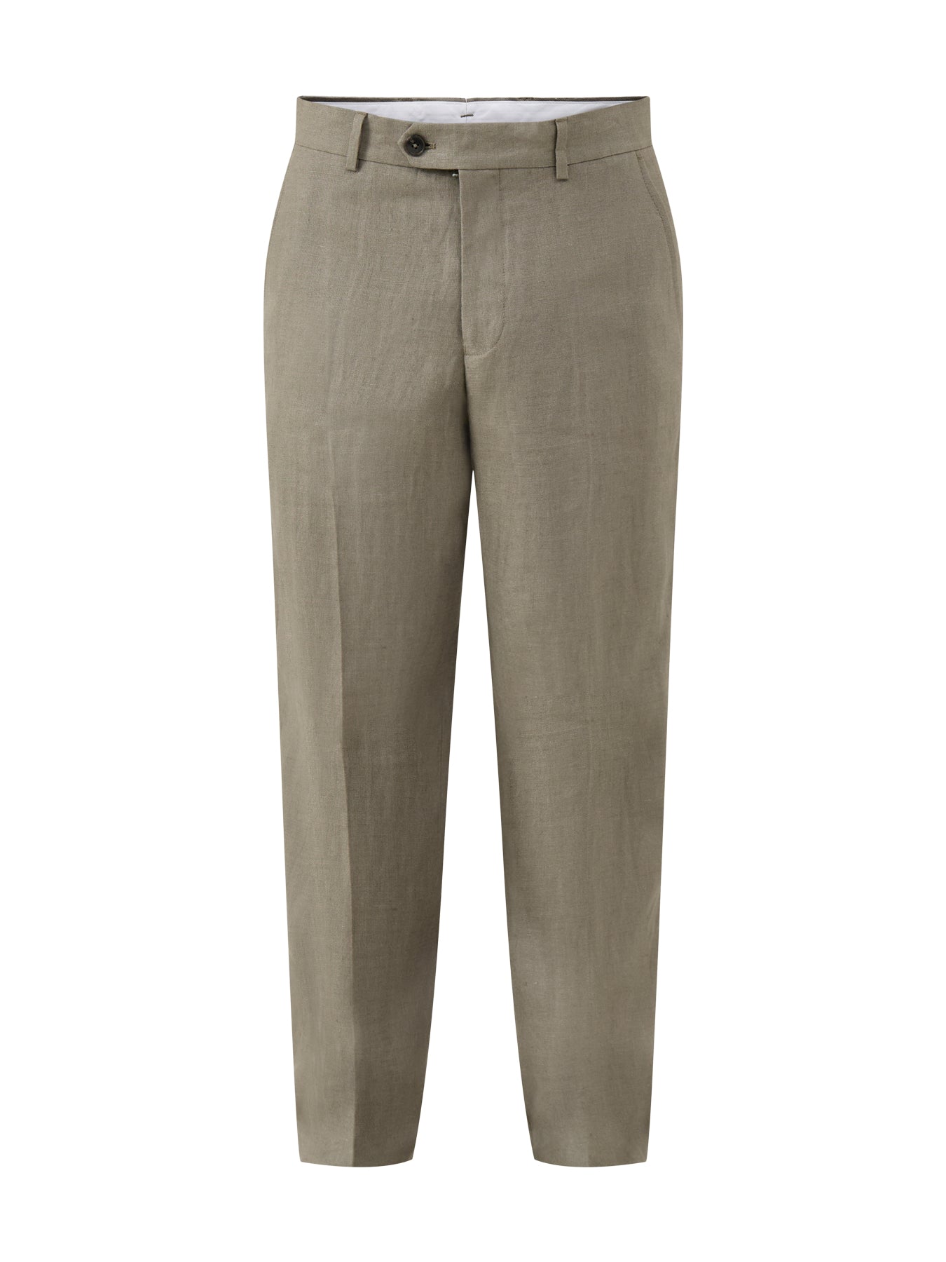 Baird Linen Trousers Olive