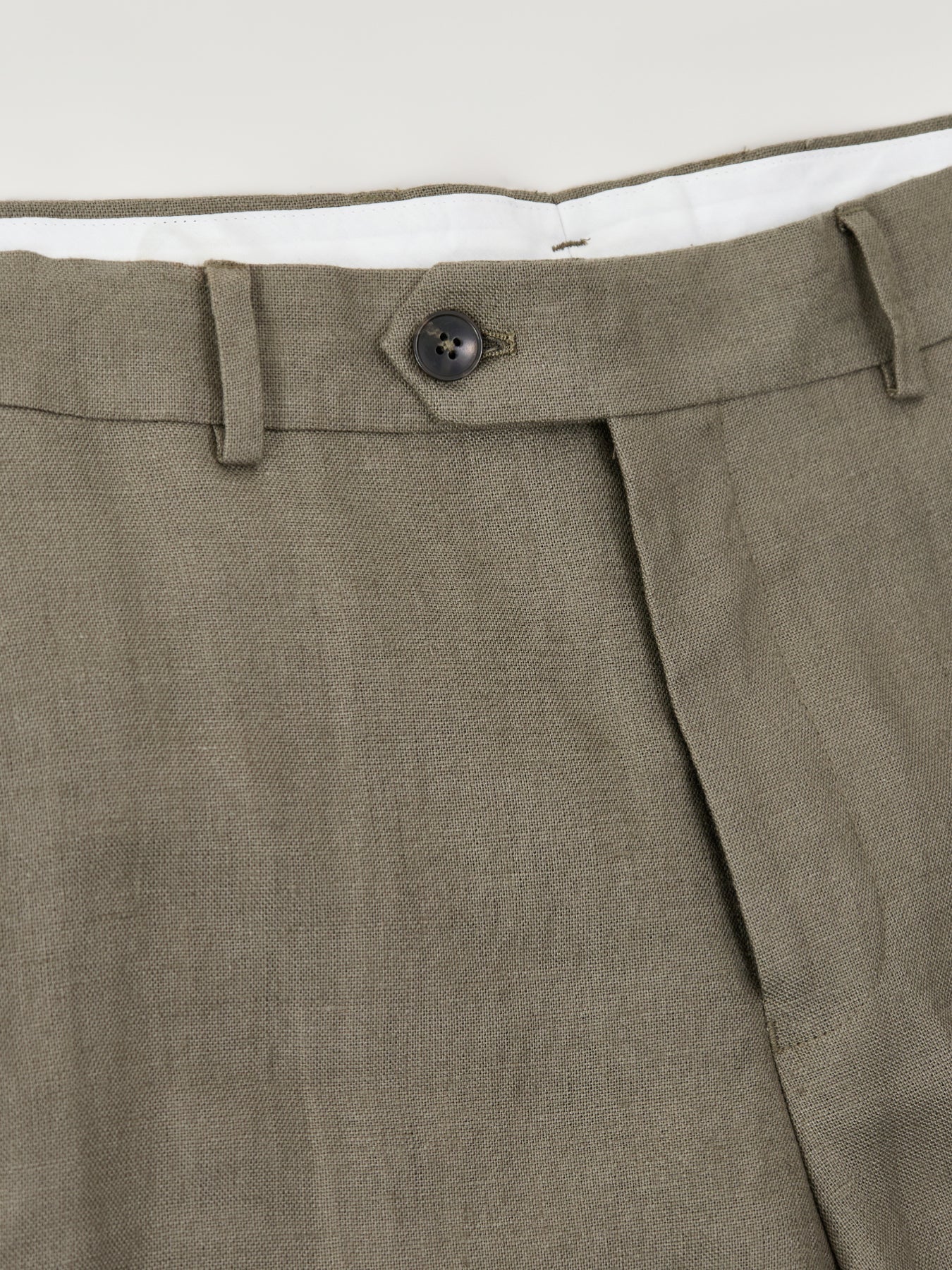 Baird Linen Trousers Olive