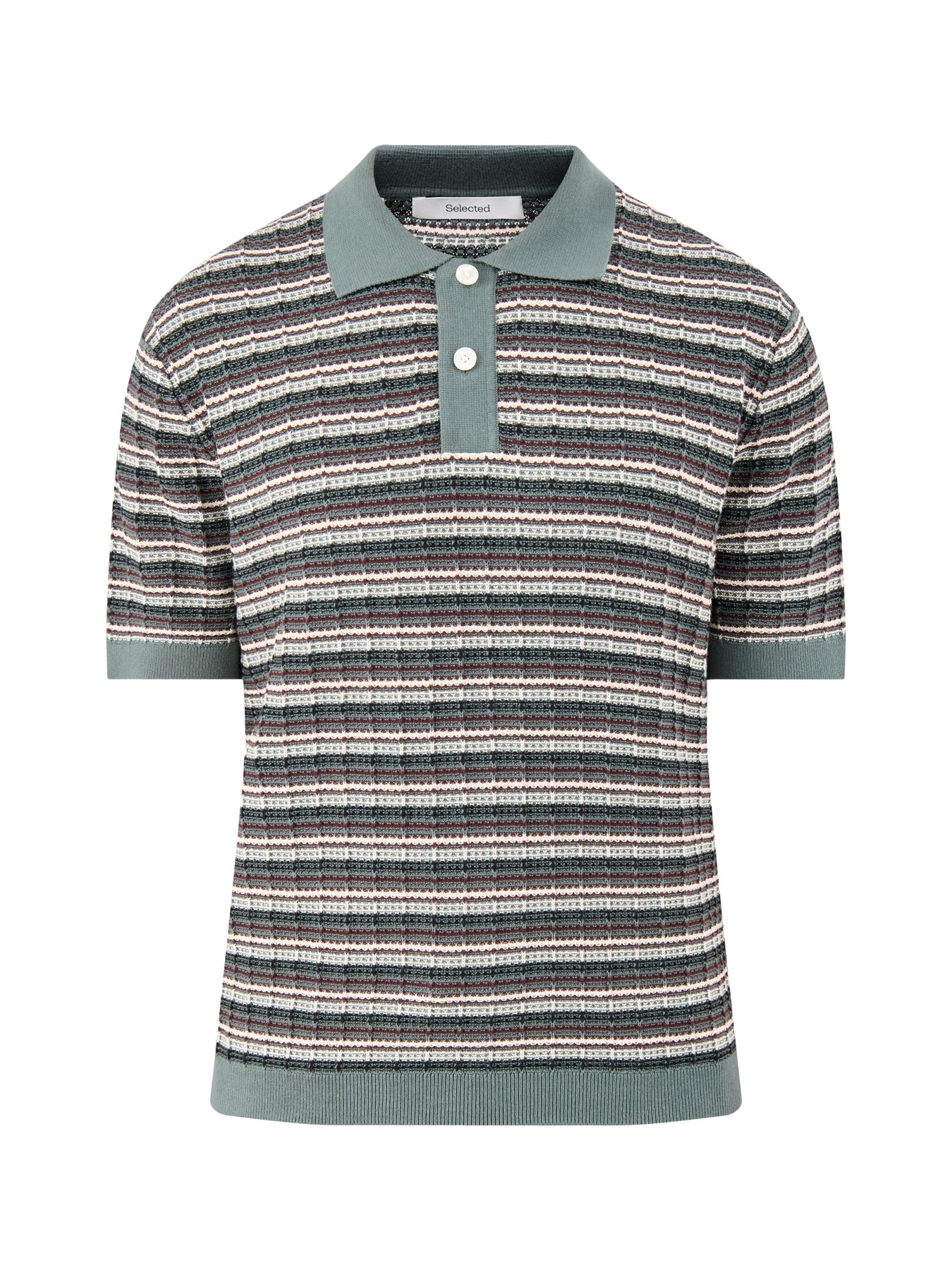 Knit Polo Shirt Green