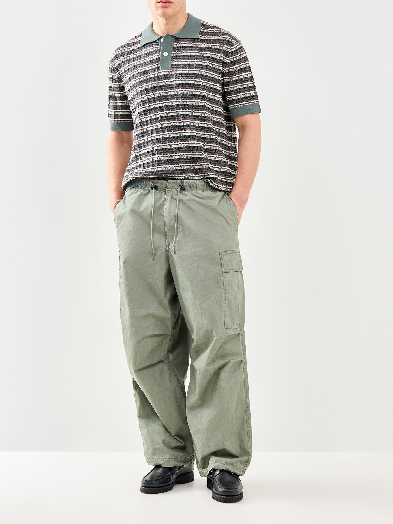 Knit Polo Shirt Green