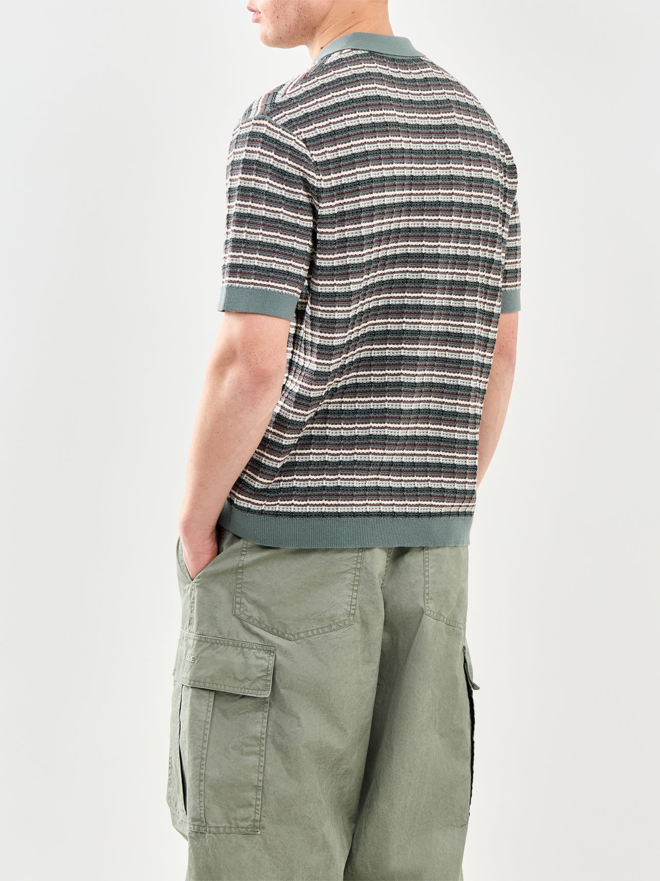 Knit Polo Shirt Green