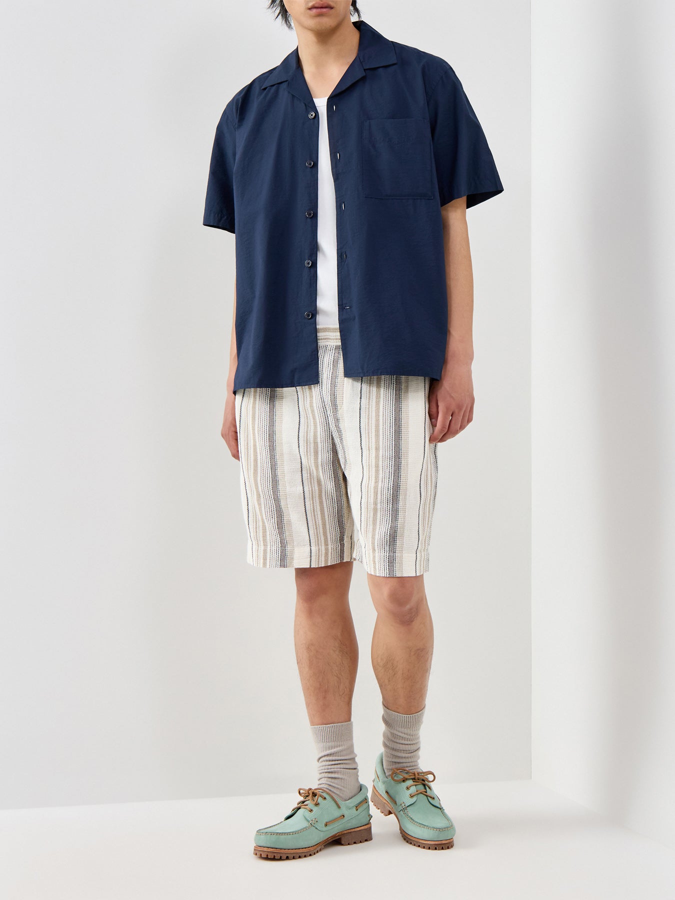 Slhrlxotis Light Cotton Blend Ss Shirt