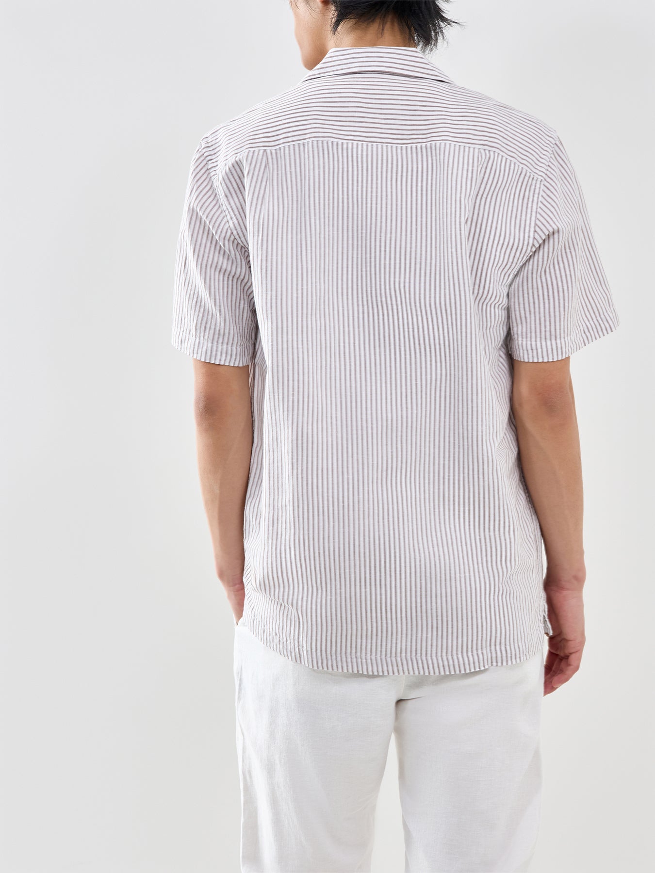 Slhregclay Linen Blend Ss Shirt Resort