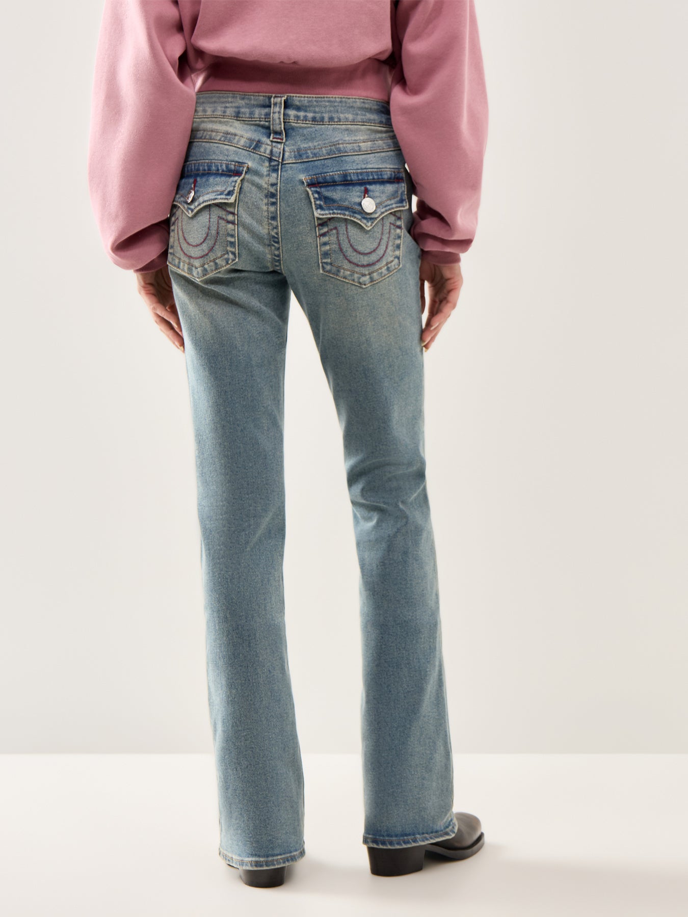 Bootcut Big-T Flap Denim Jeans Blue