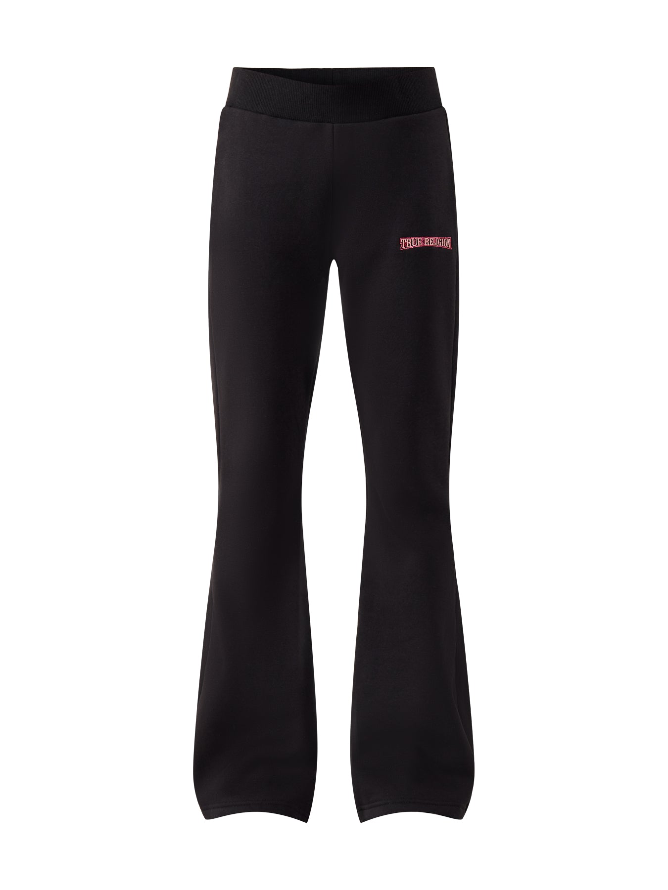 Rainbow Stitch Bootcut Trousers Black