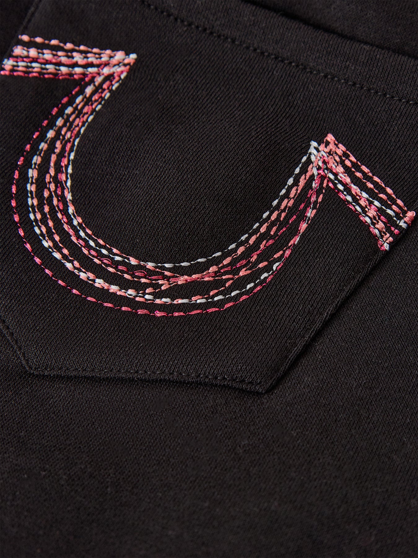 Rainbow Stitch Bootcut Trousers Black