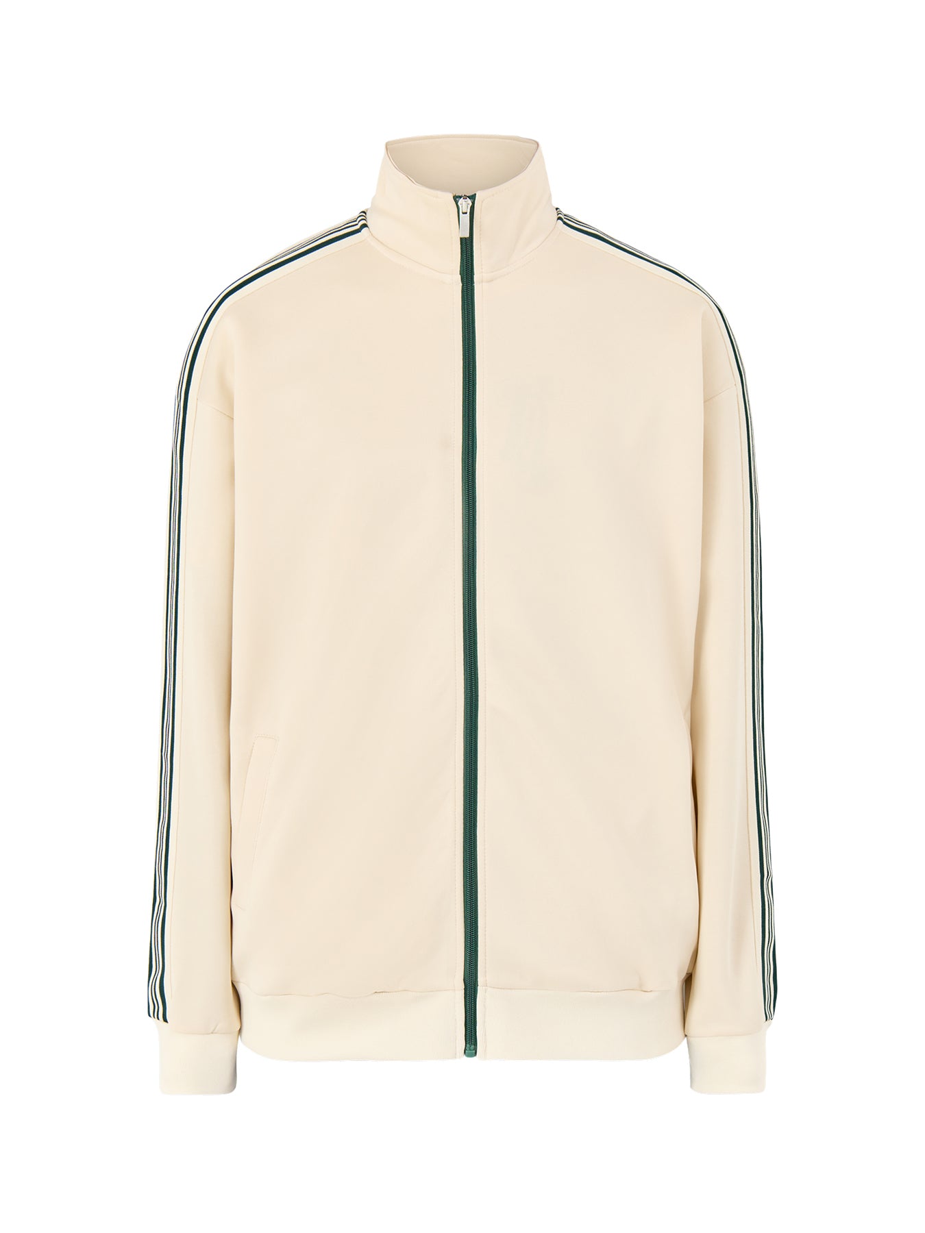 Onsriber Zip Stripe Track Sweatshirt Cream